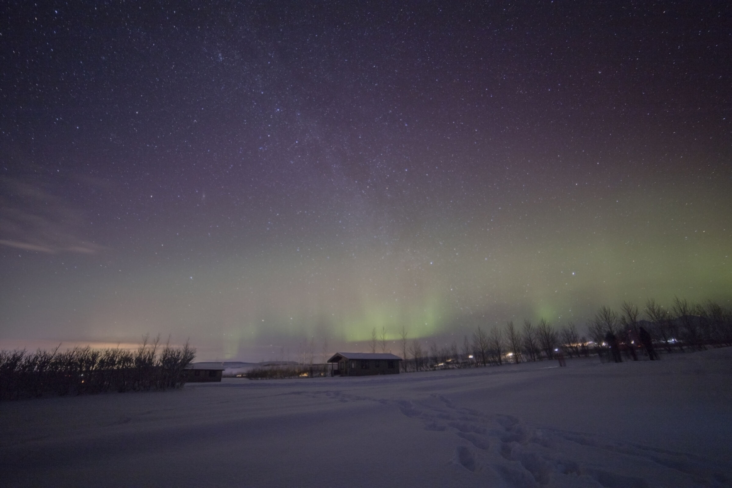 Milky Way and Northern Lights