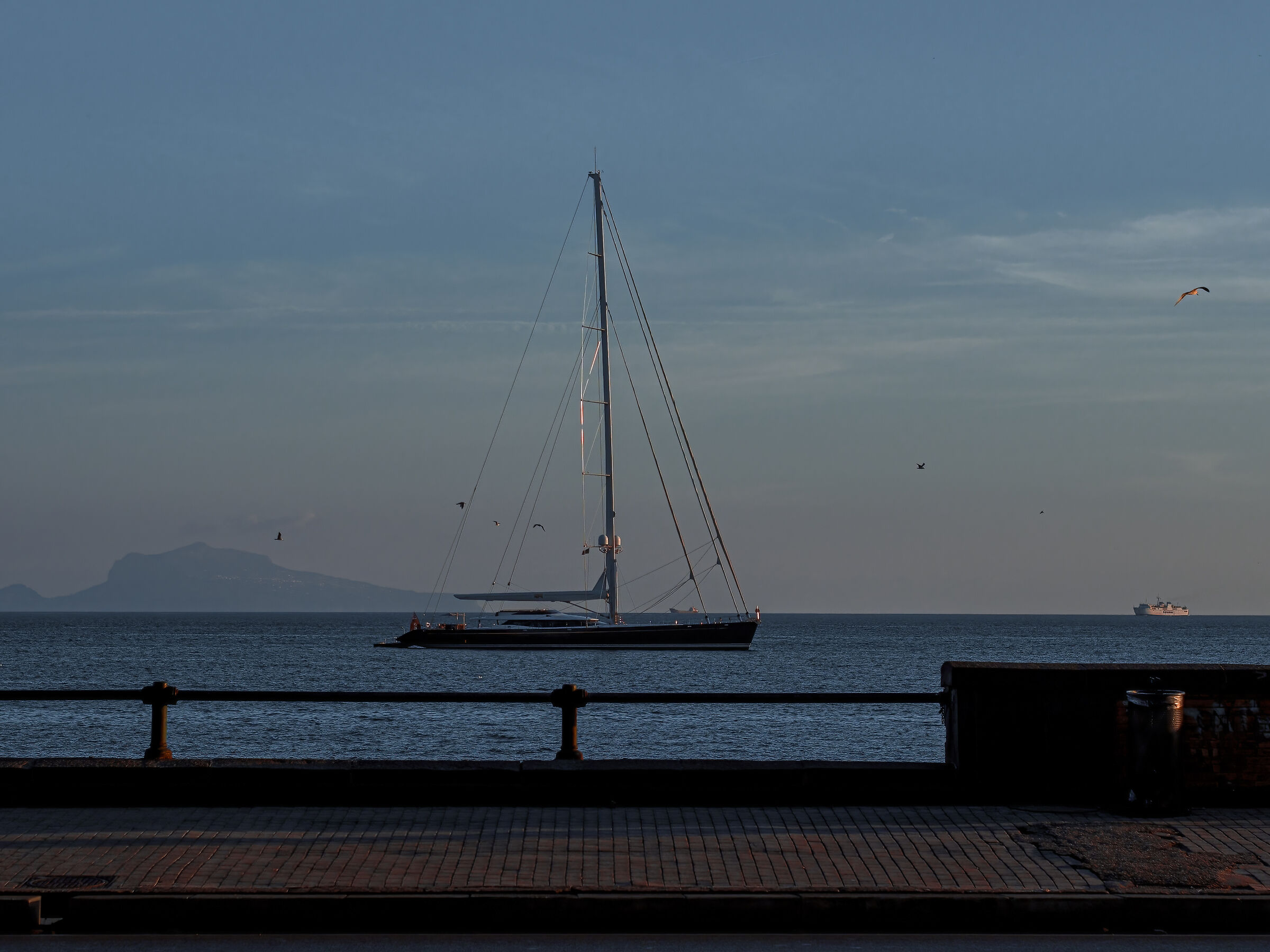 Barca, tramonto, gabbiani, Capri, cosa vuoi di più...