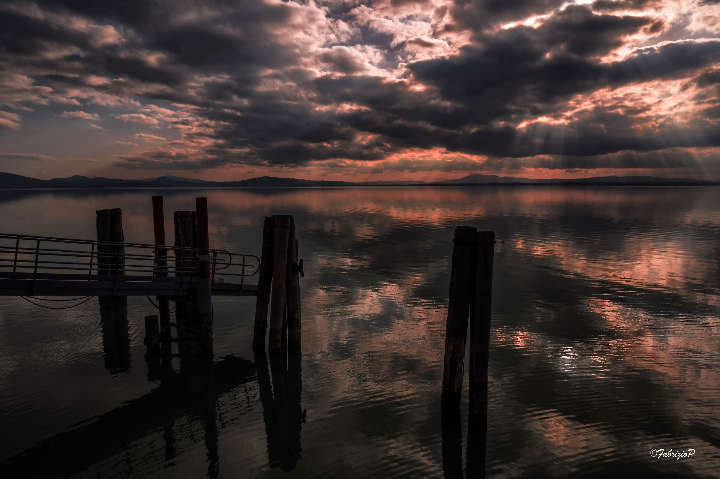 Tramonto sul Trasimeno