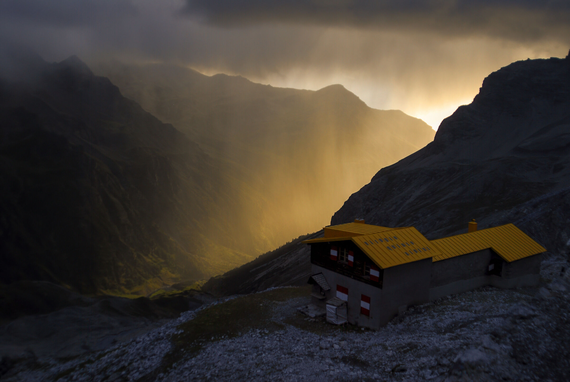 Thunderstorm at altitude
