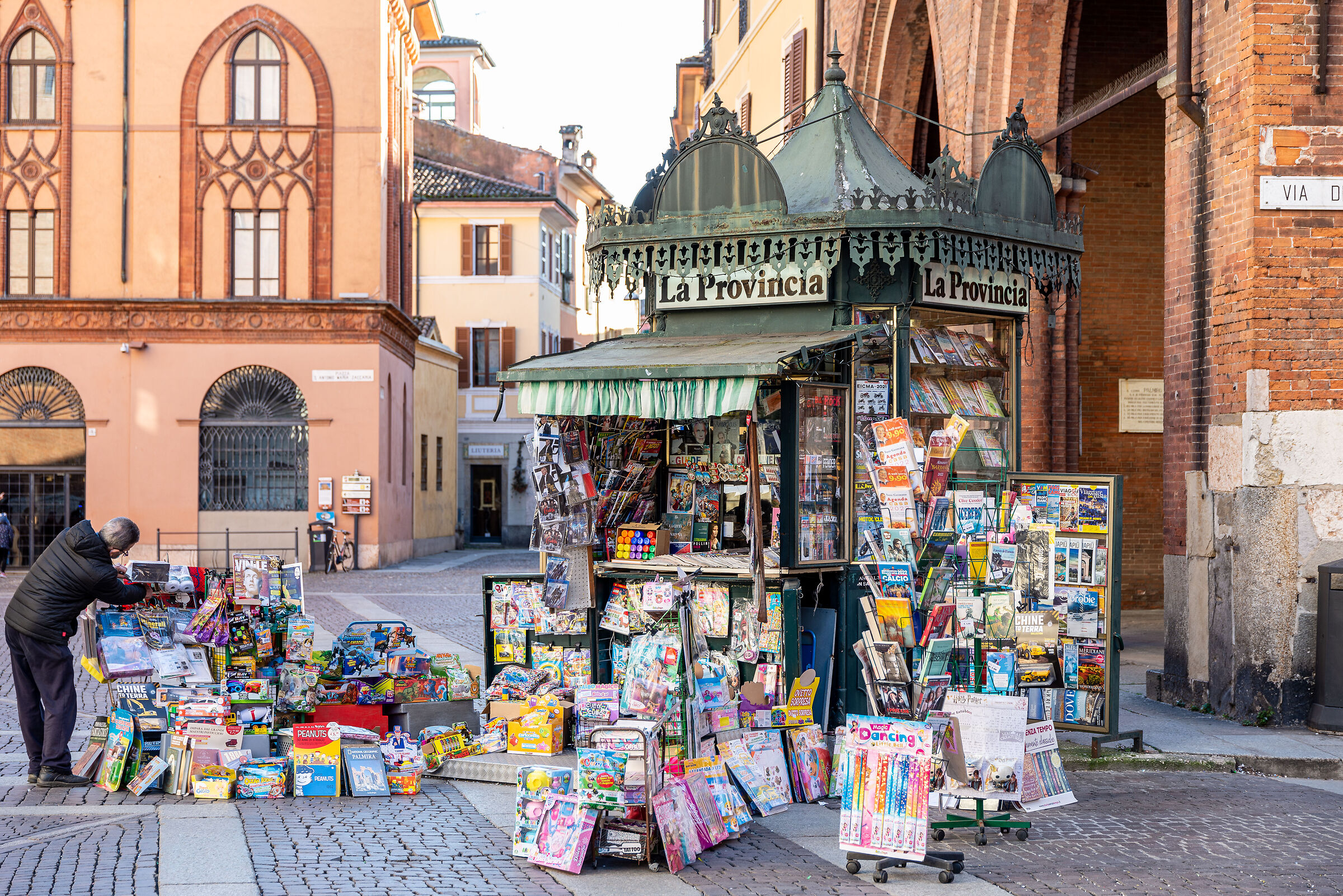 Historical newsstand of Cremona