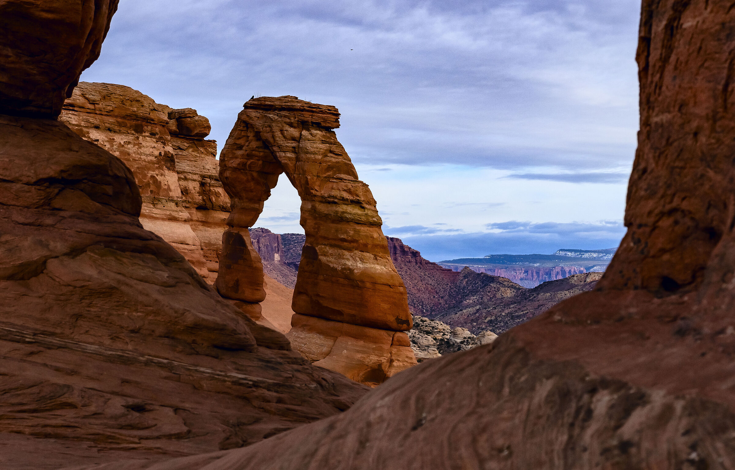 Delicate Arch visto da un altro arco