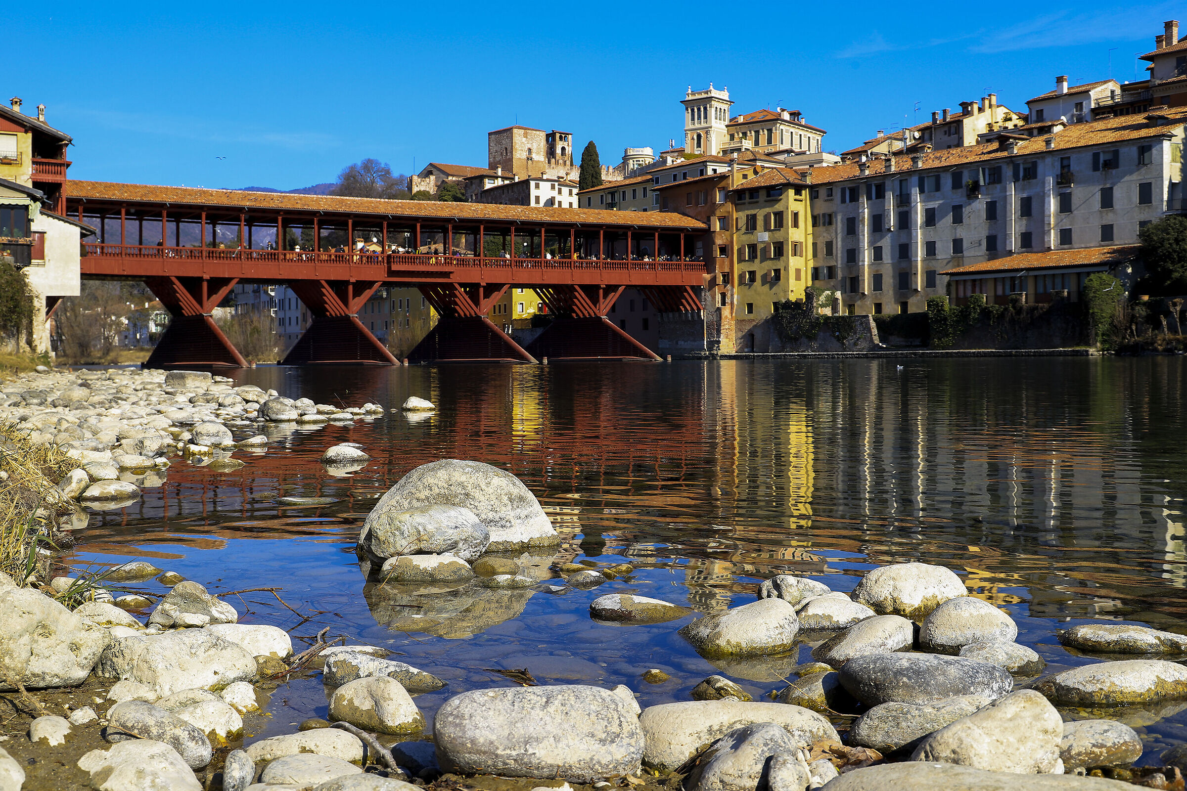 Bassano, the bridge, the Brenta.