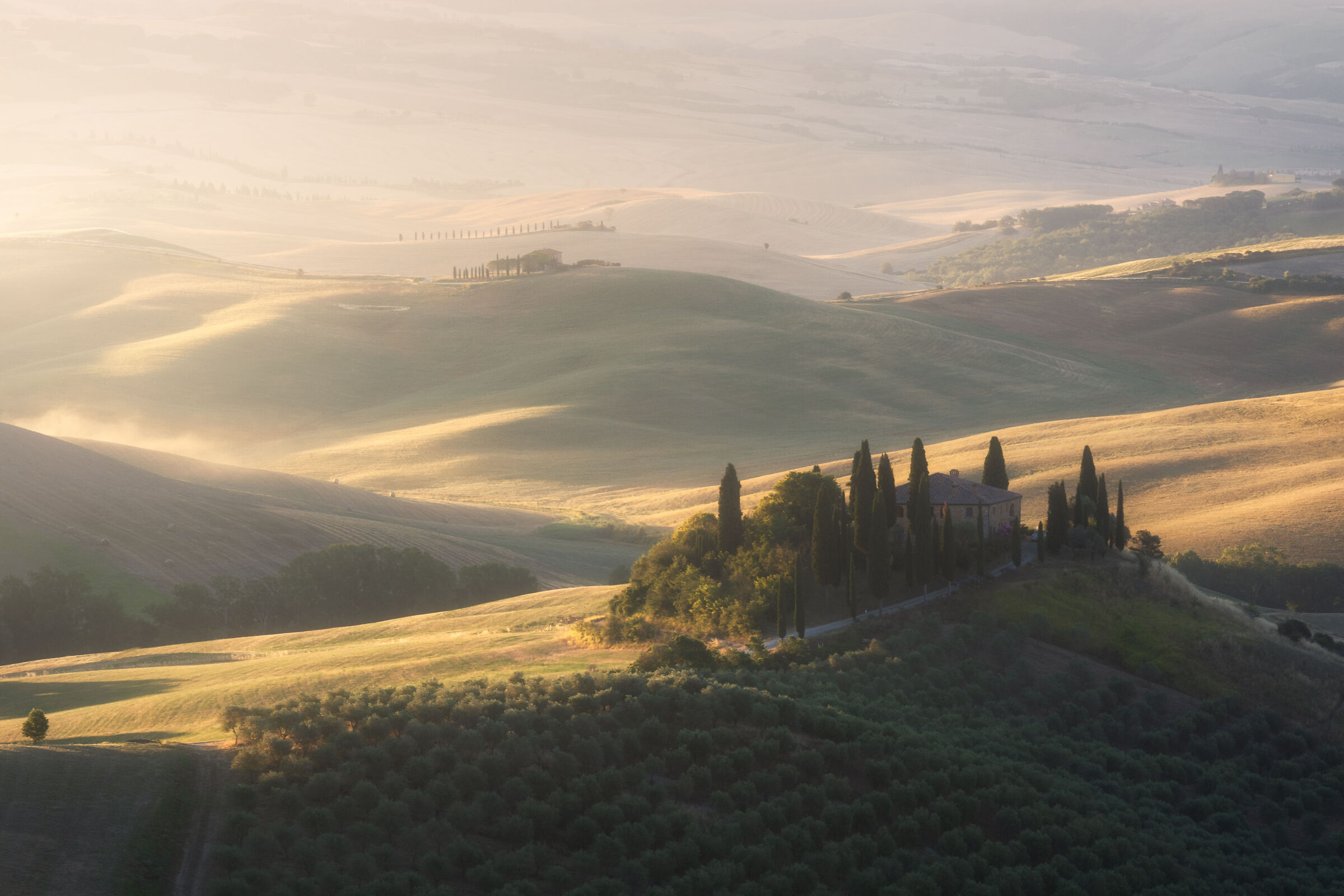 Sunrise on Podere Belvedere
