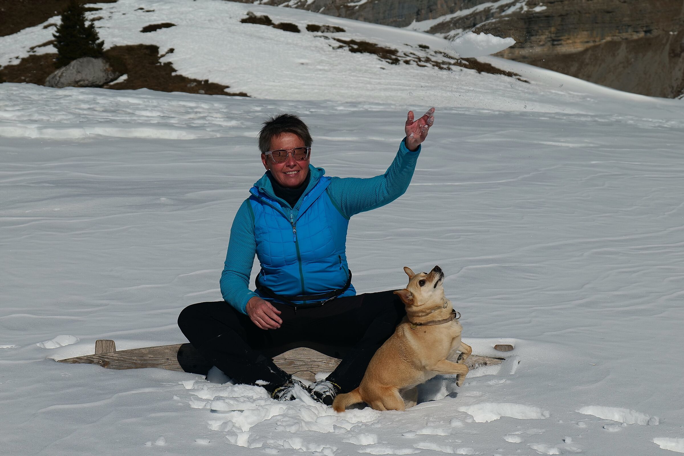 frisbee invernale