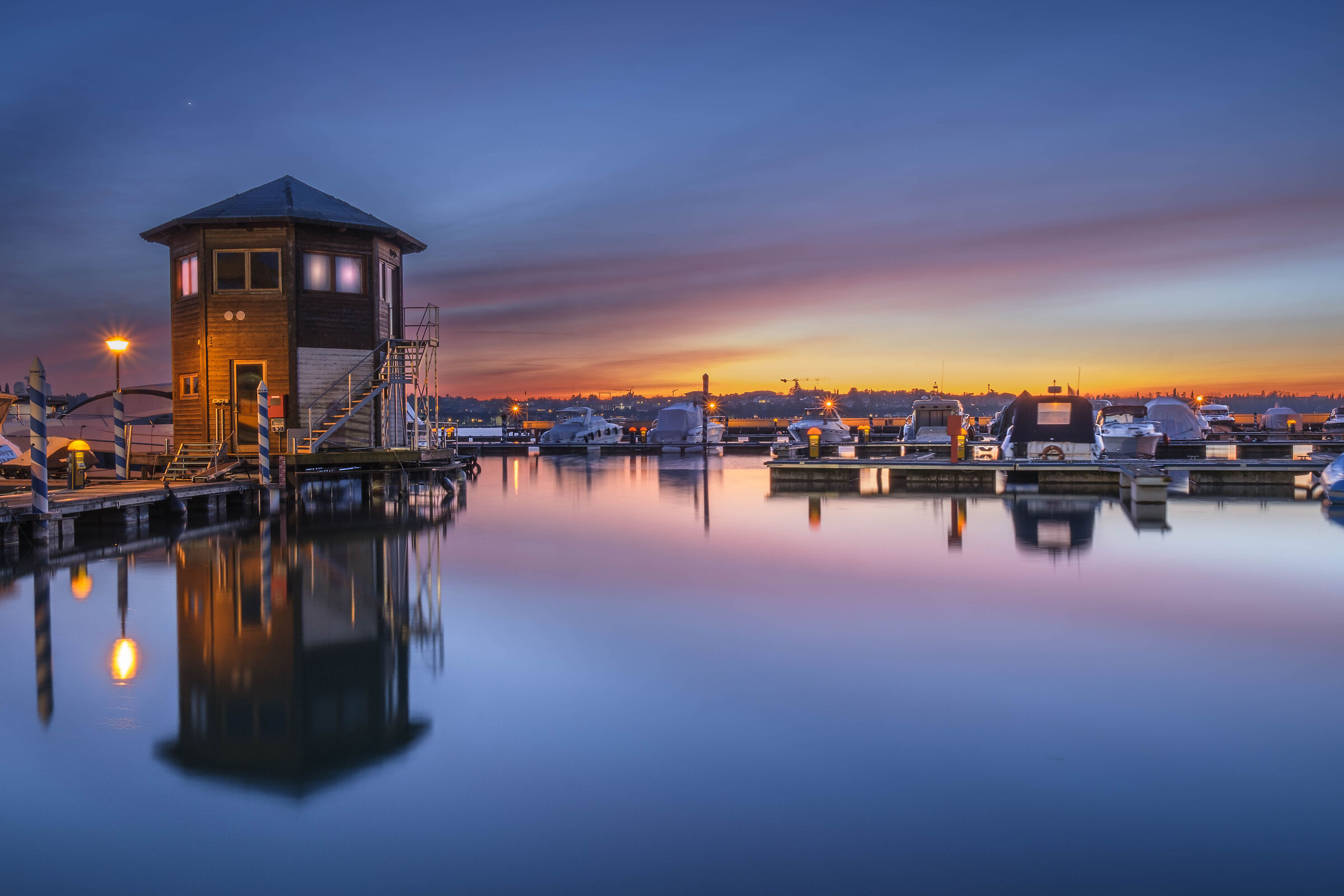 At the Port of Peschiera