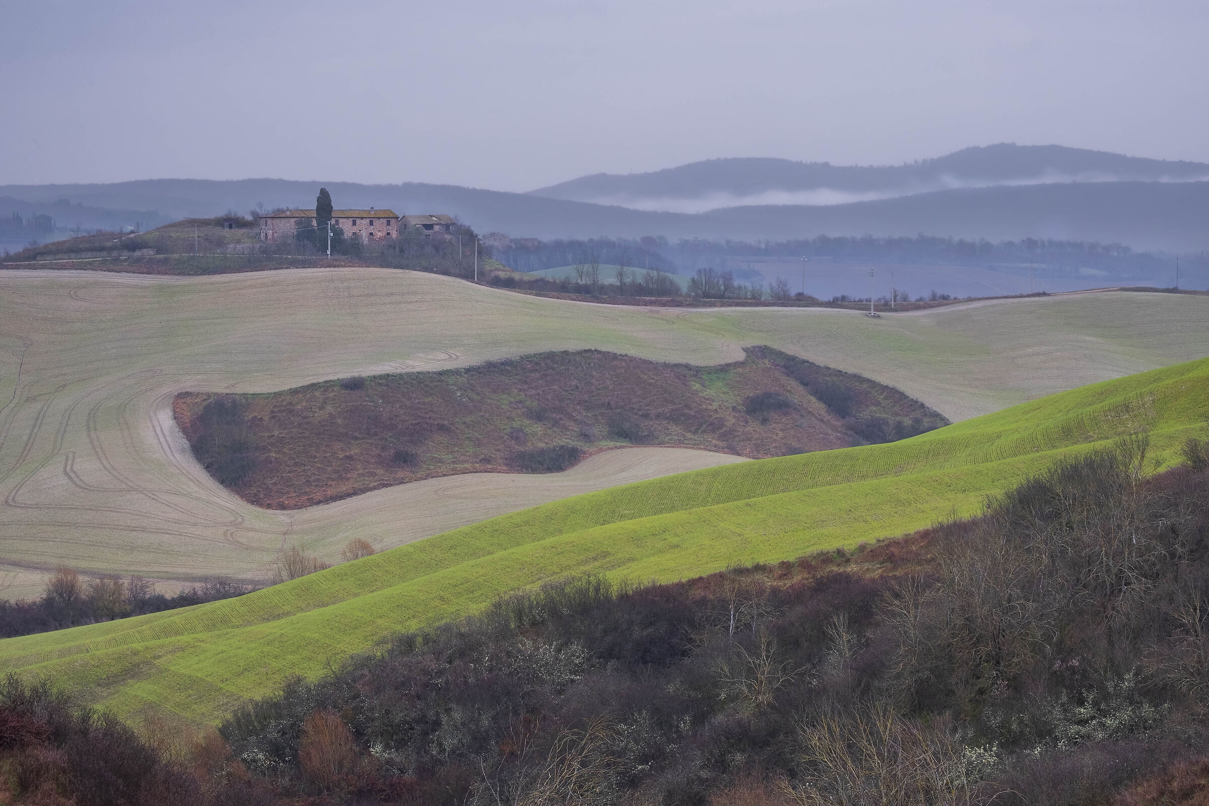 Clouds over the Crete Senesi