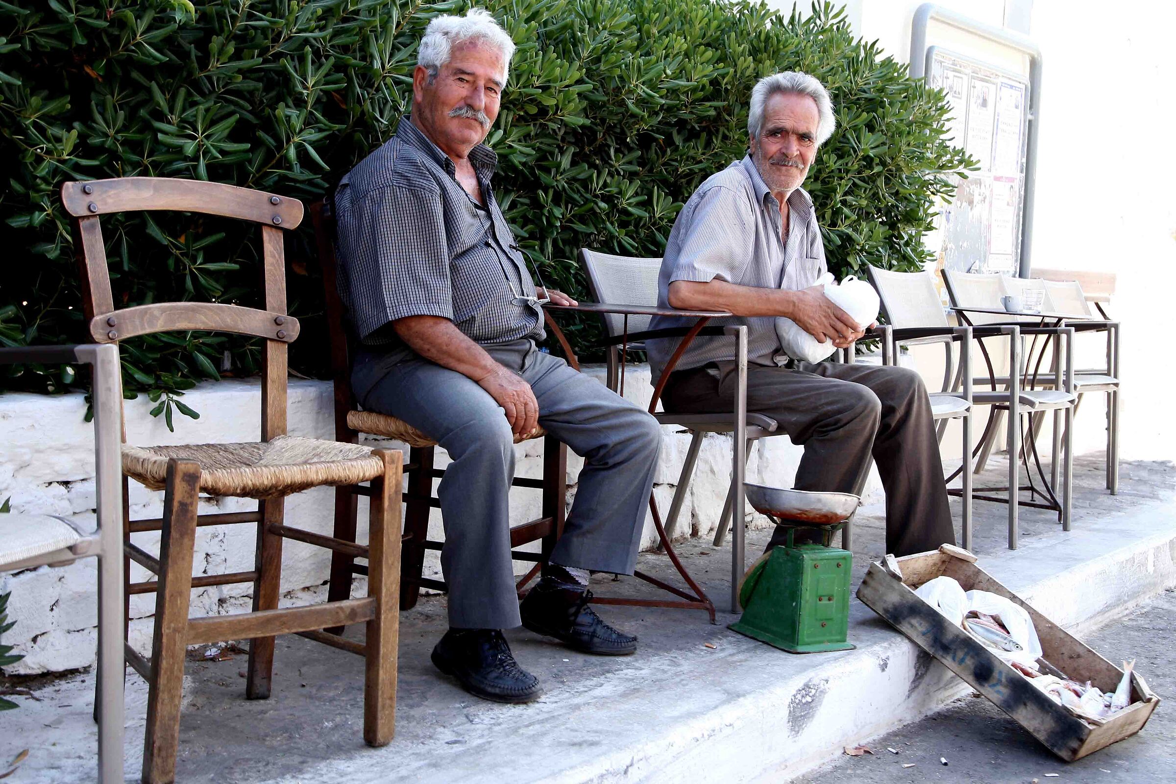 pescatori e vendita del pesce