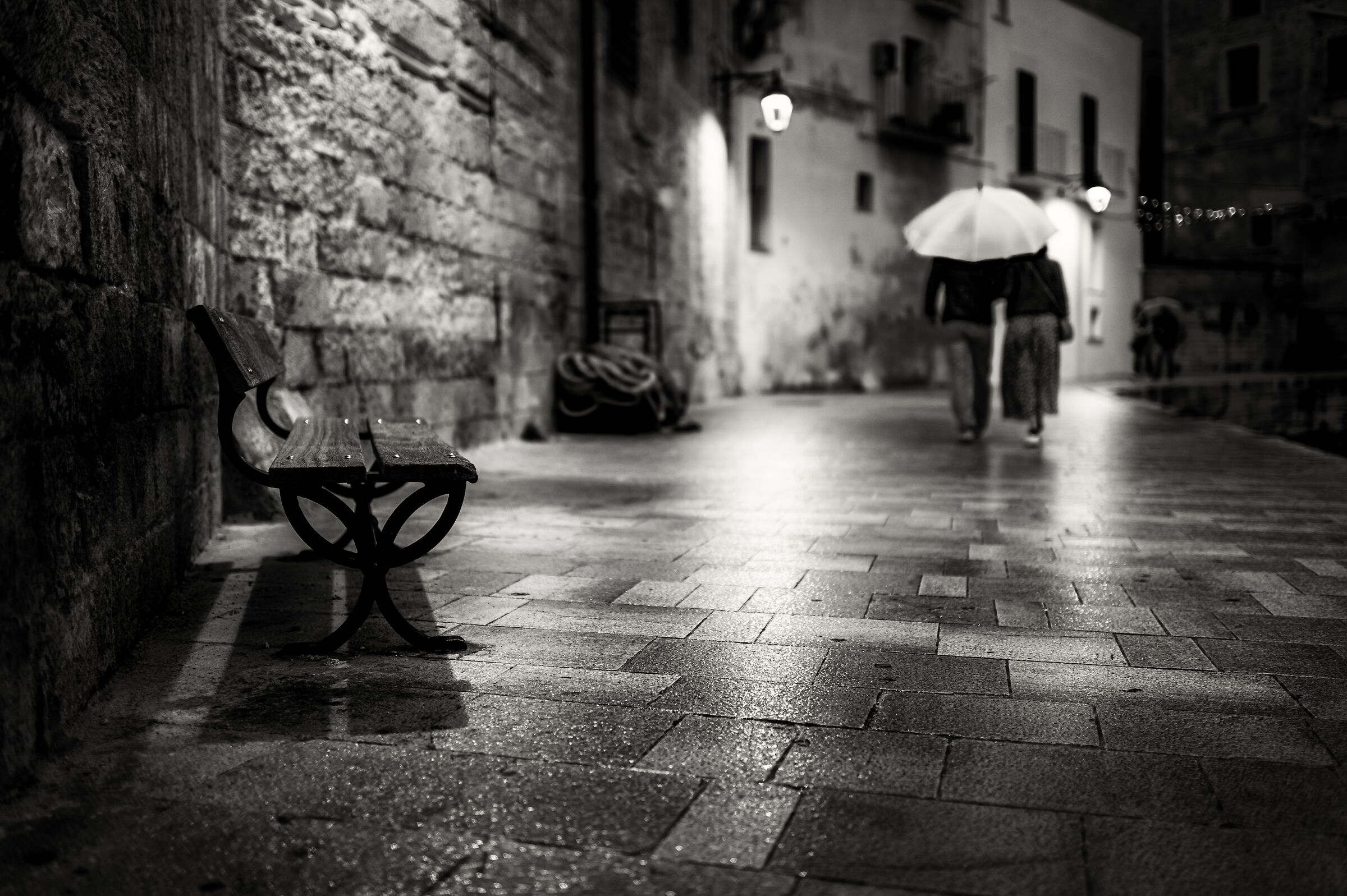 " Passeggiare nella pioggia "