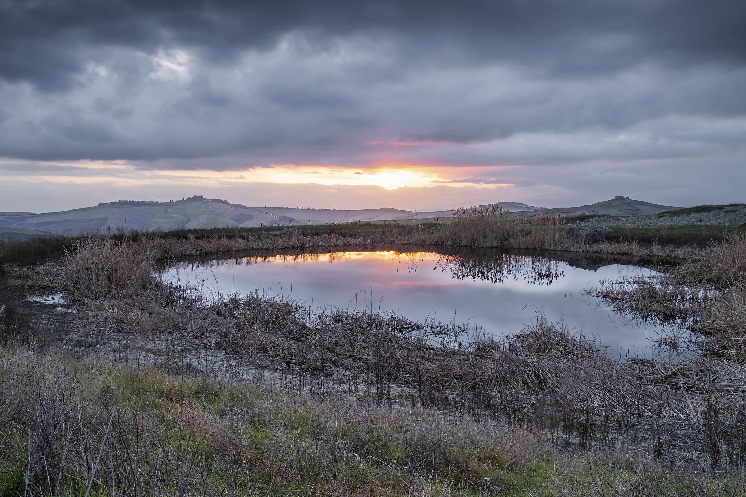 Clouds over the Crete Senesi