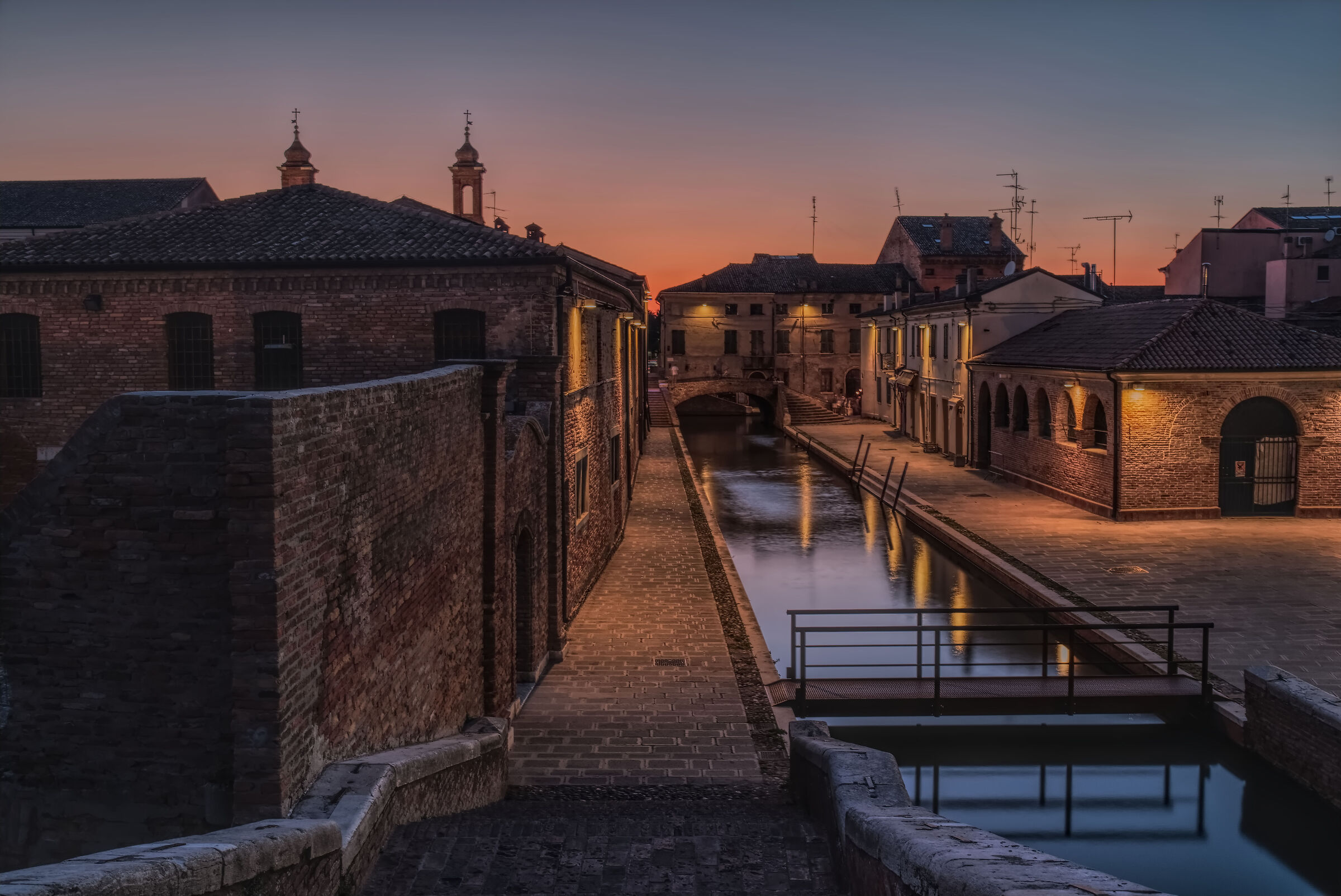 Tramonto a Comacchio