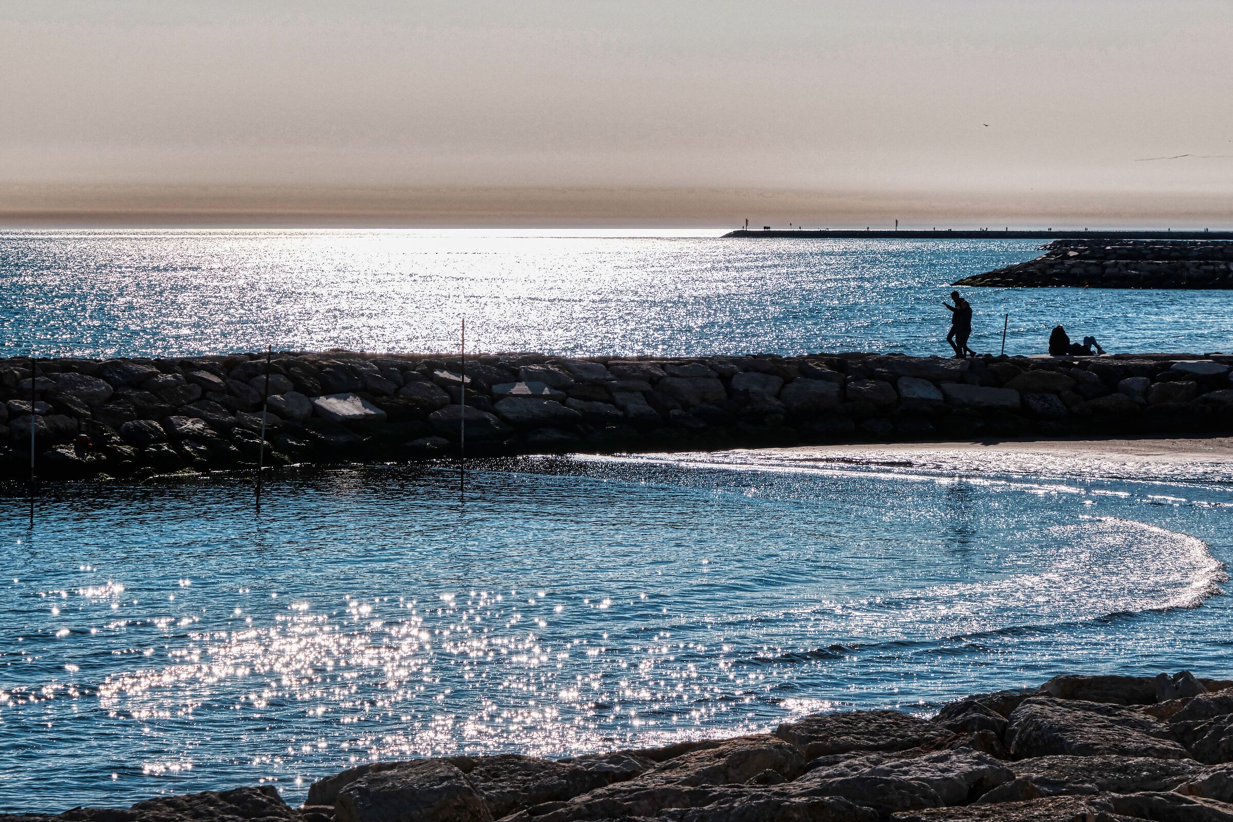 Caorle against the light.