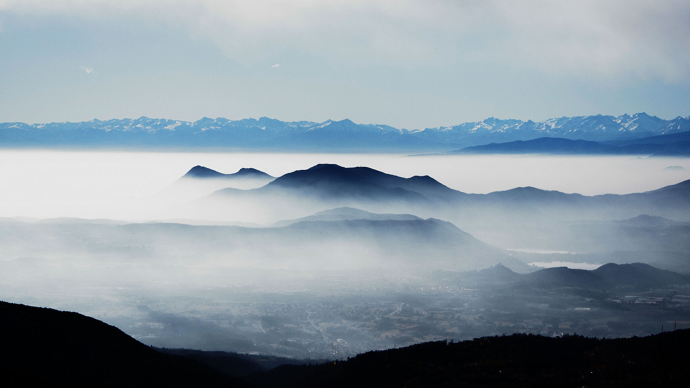 haze in the mountains