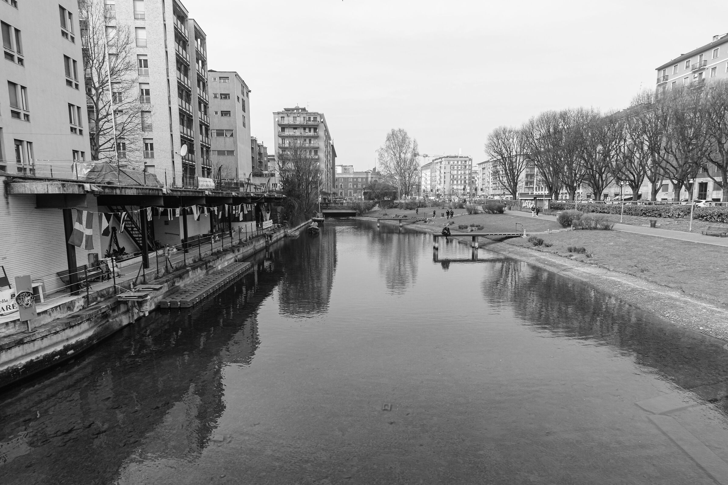 Darsena b/w - Milan