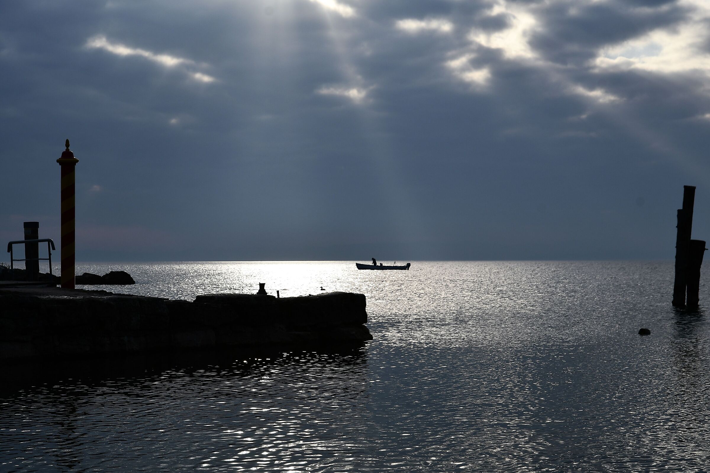 tramonto a san Vigilio