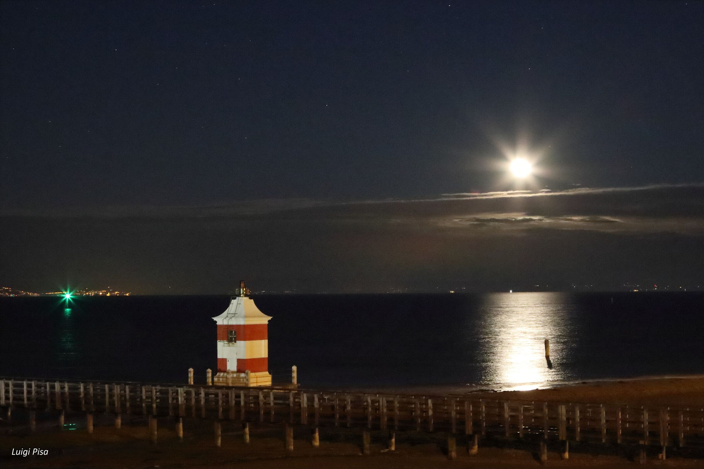 Reflection of the Moon in Lignano