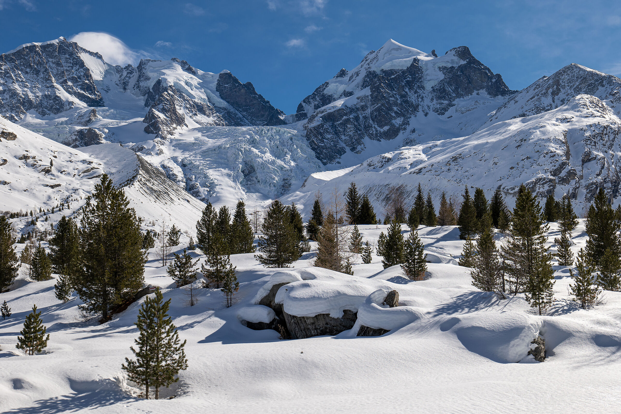 Morteratsch glacier, Engiadina, Switzerland