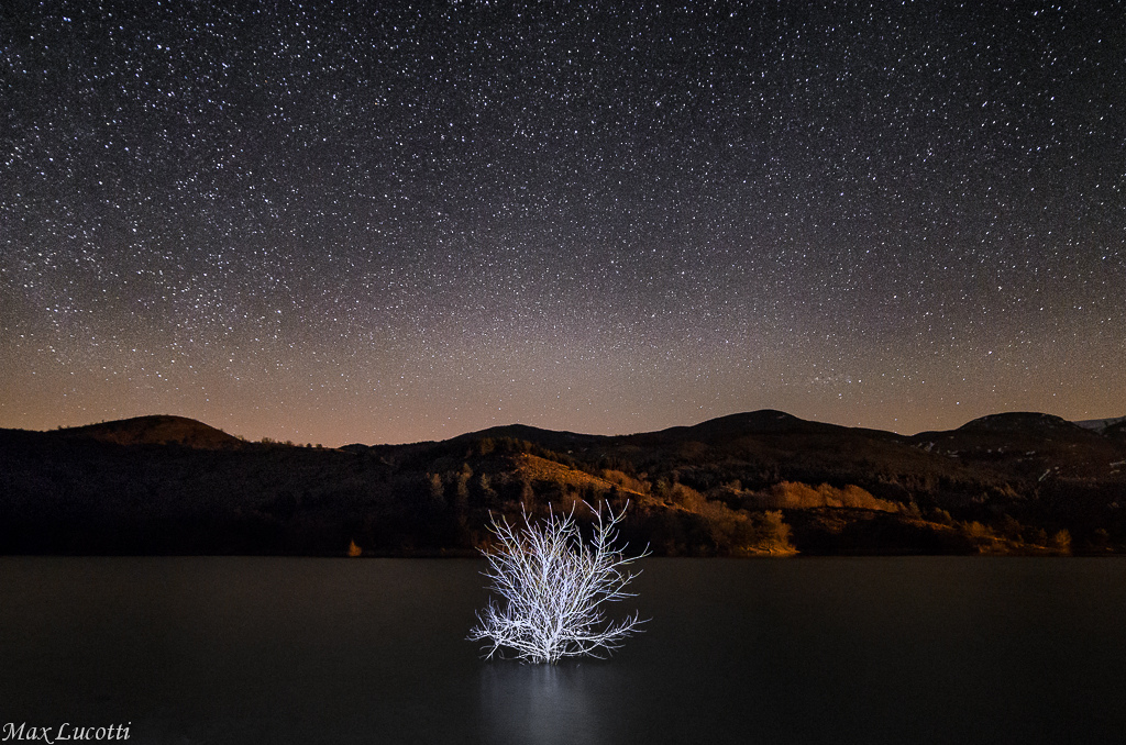 Midnight on the lake