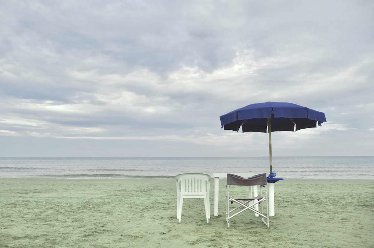 The beach at the time of covid