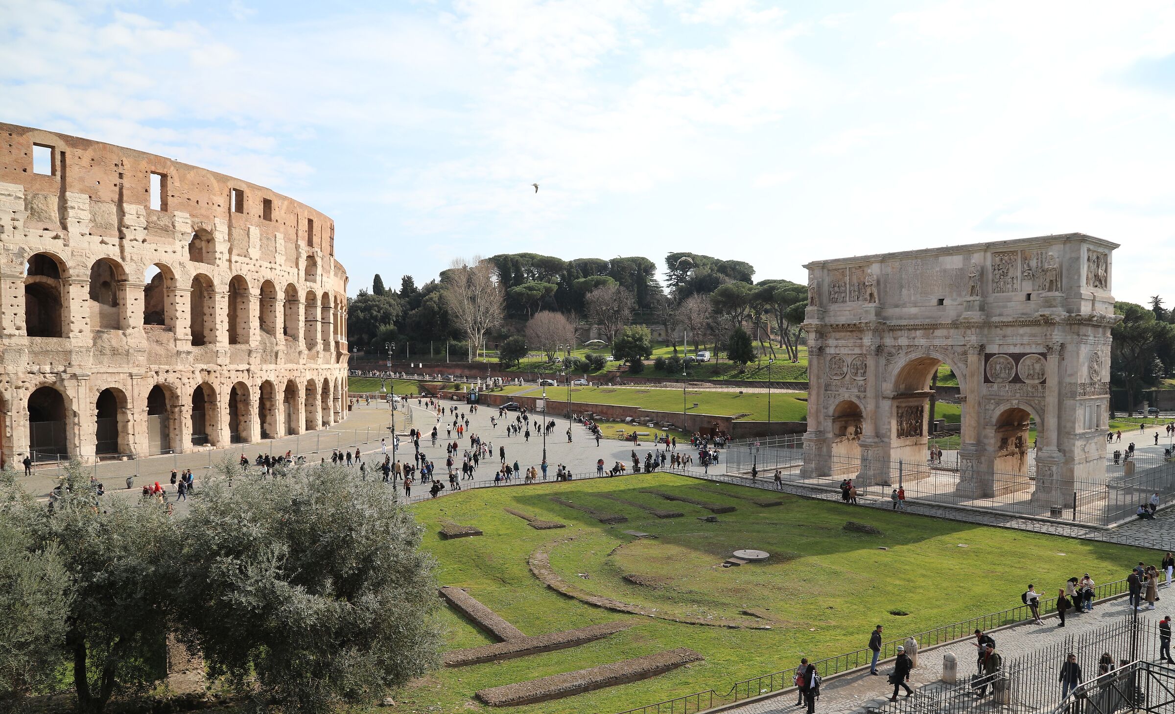 Roma Anfitaatro  Flavio e Arco di Costantino