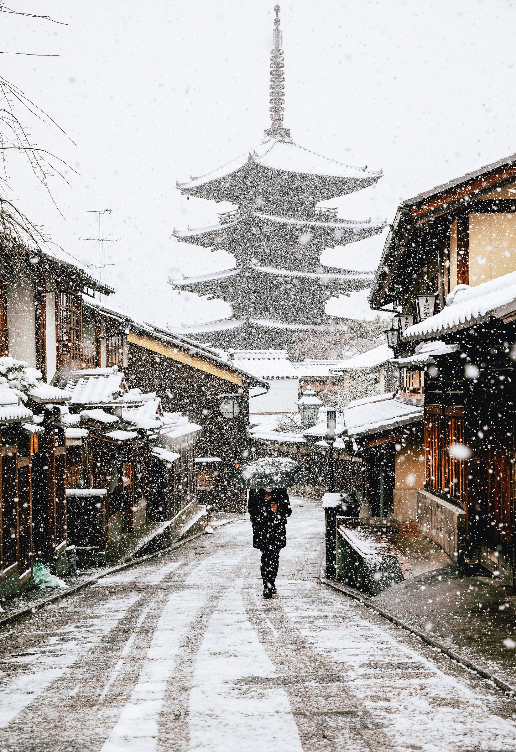 Snow in Kyoto