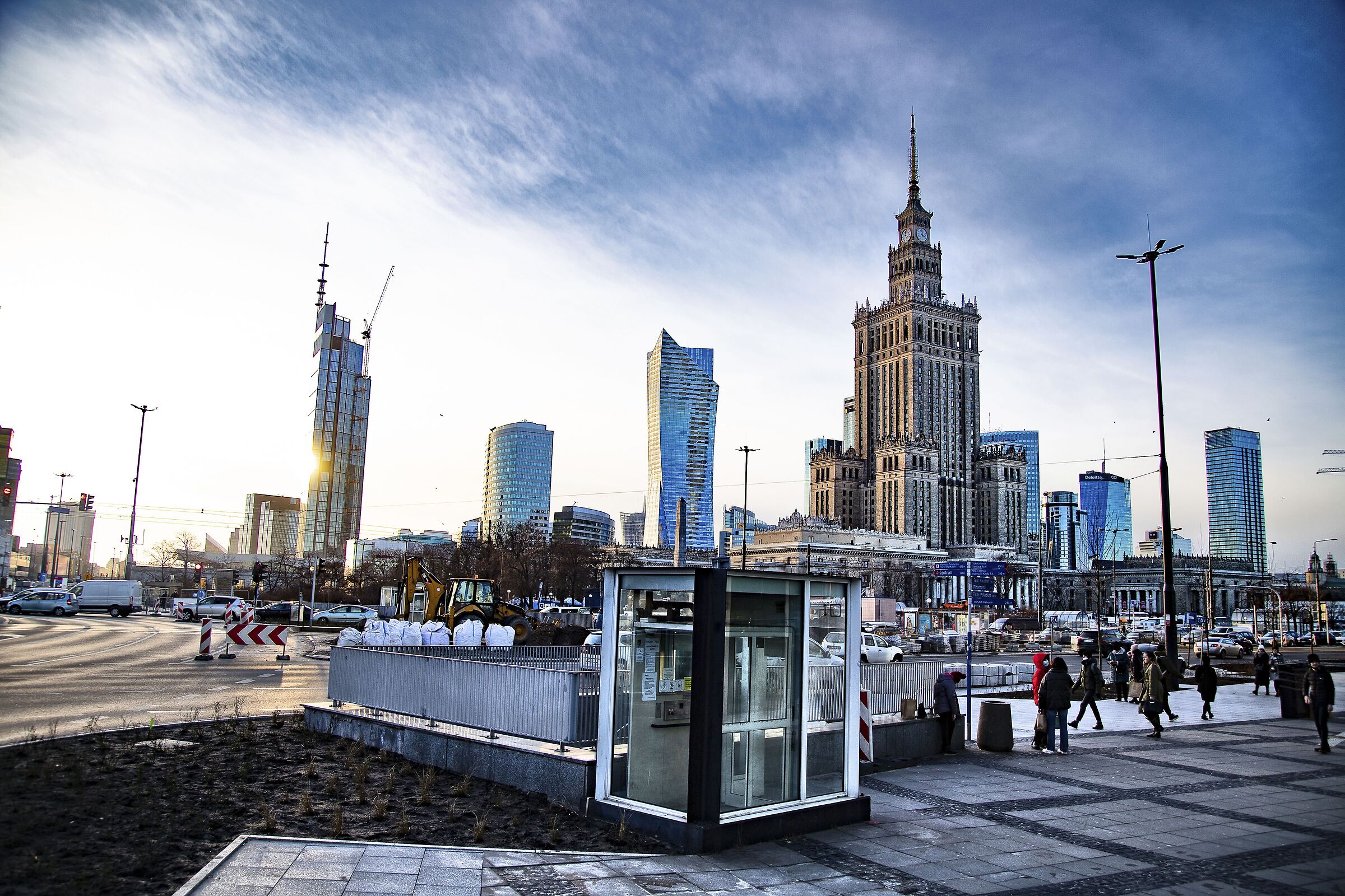 View of the station area - Warsaw