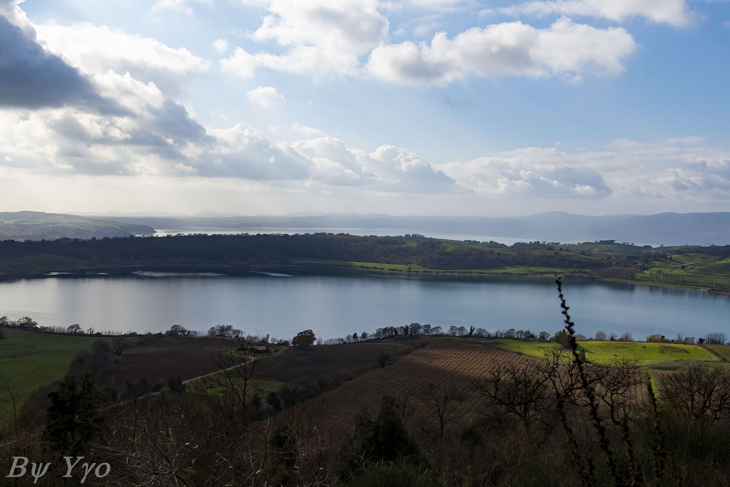 view of Lake Martignana and Bracciano