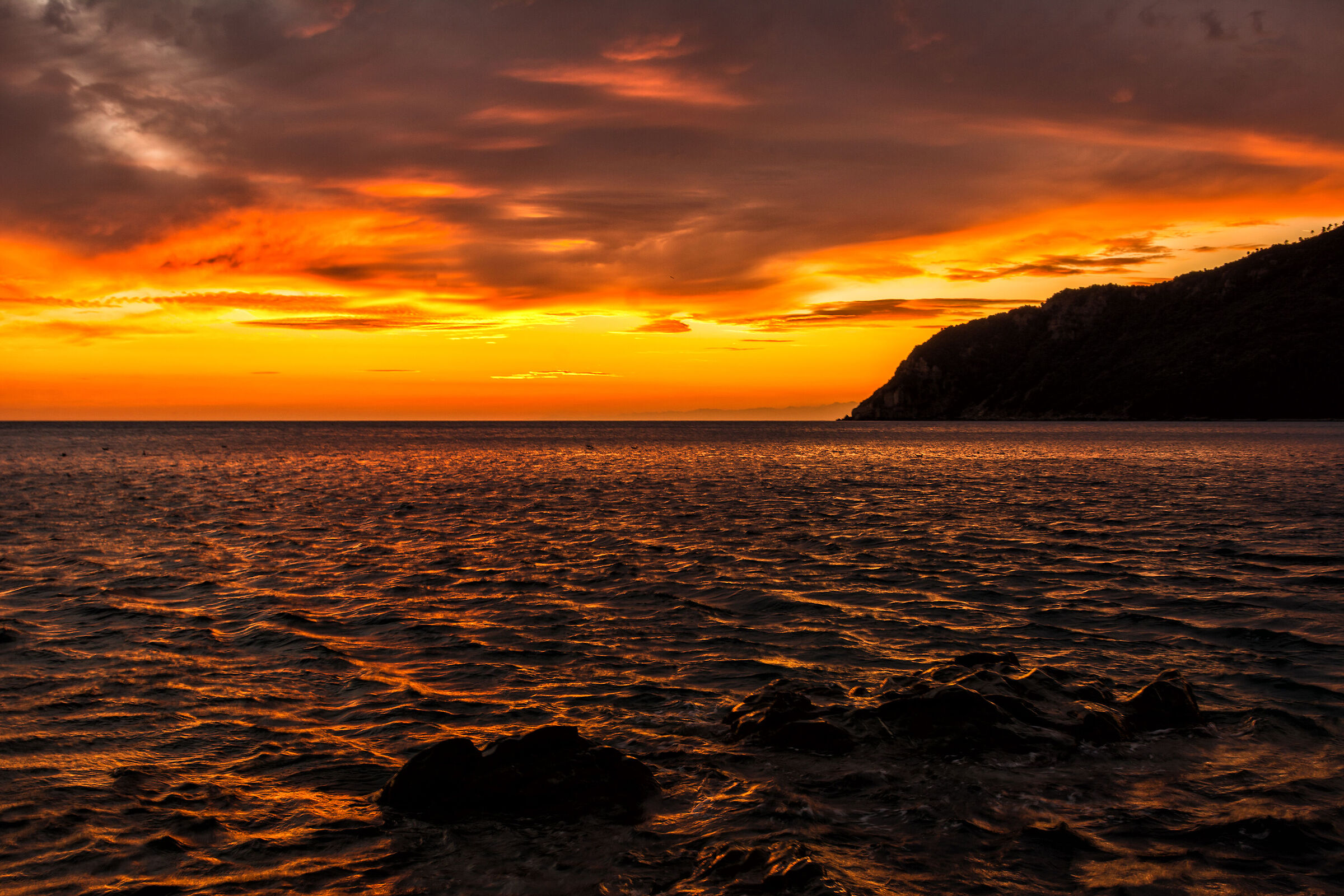 Sunset on the promontory