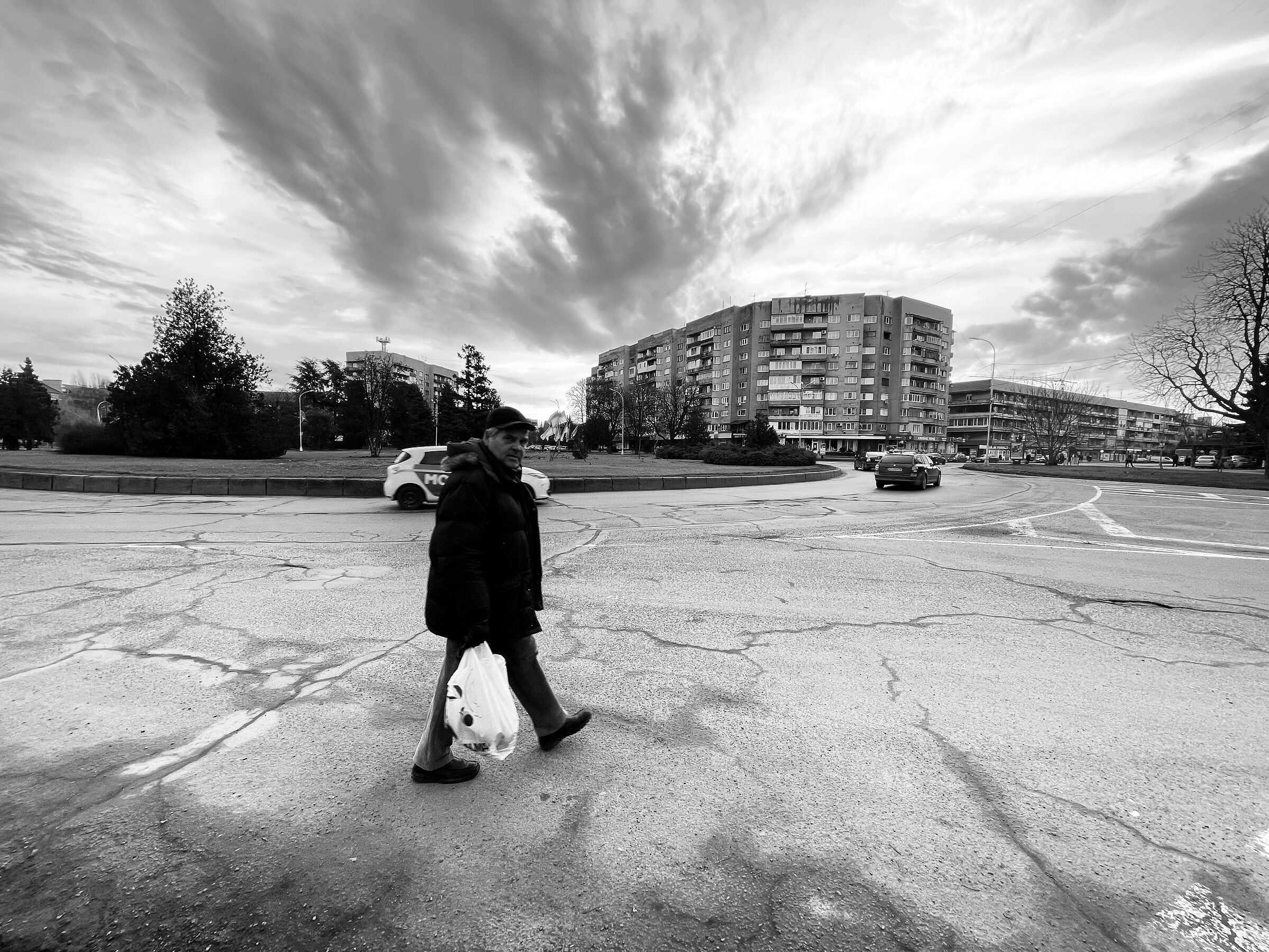 Uzhgorod the morning after the Russian attack to Ukrain