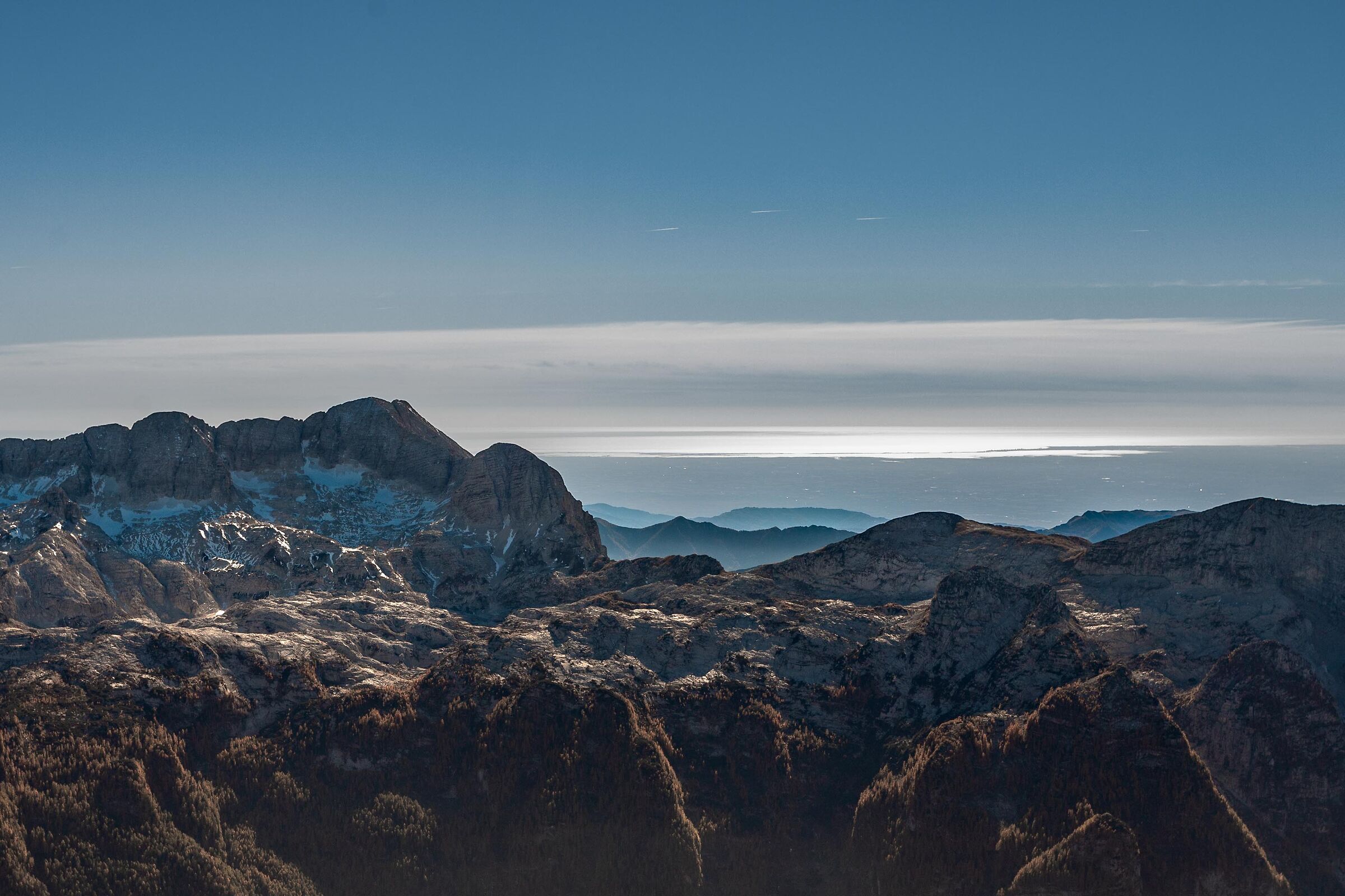 sea view from Montasio