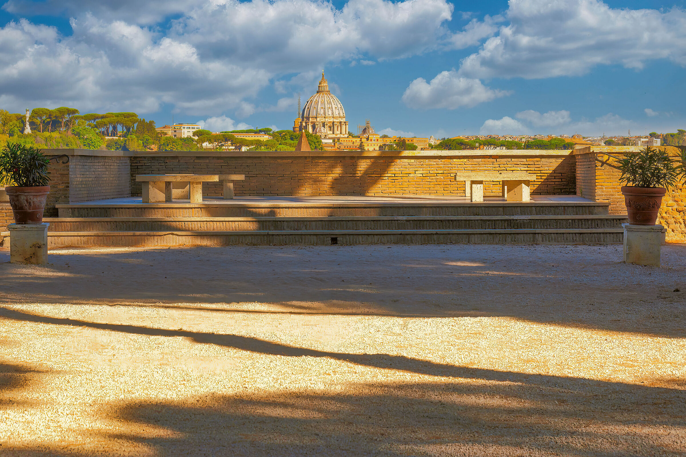 View from the orange garden