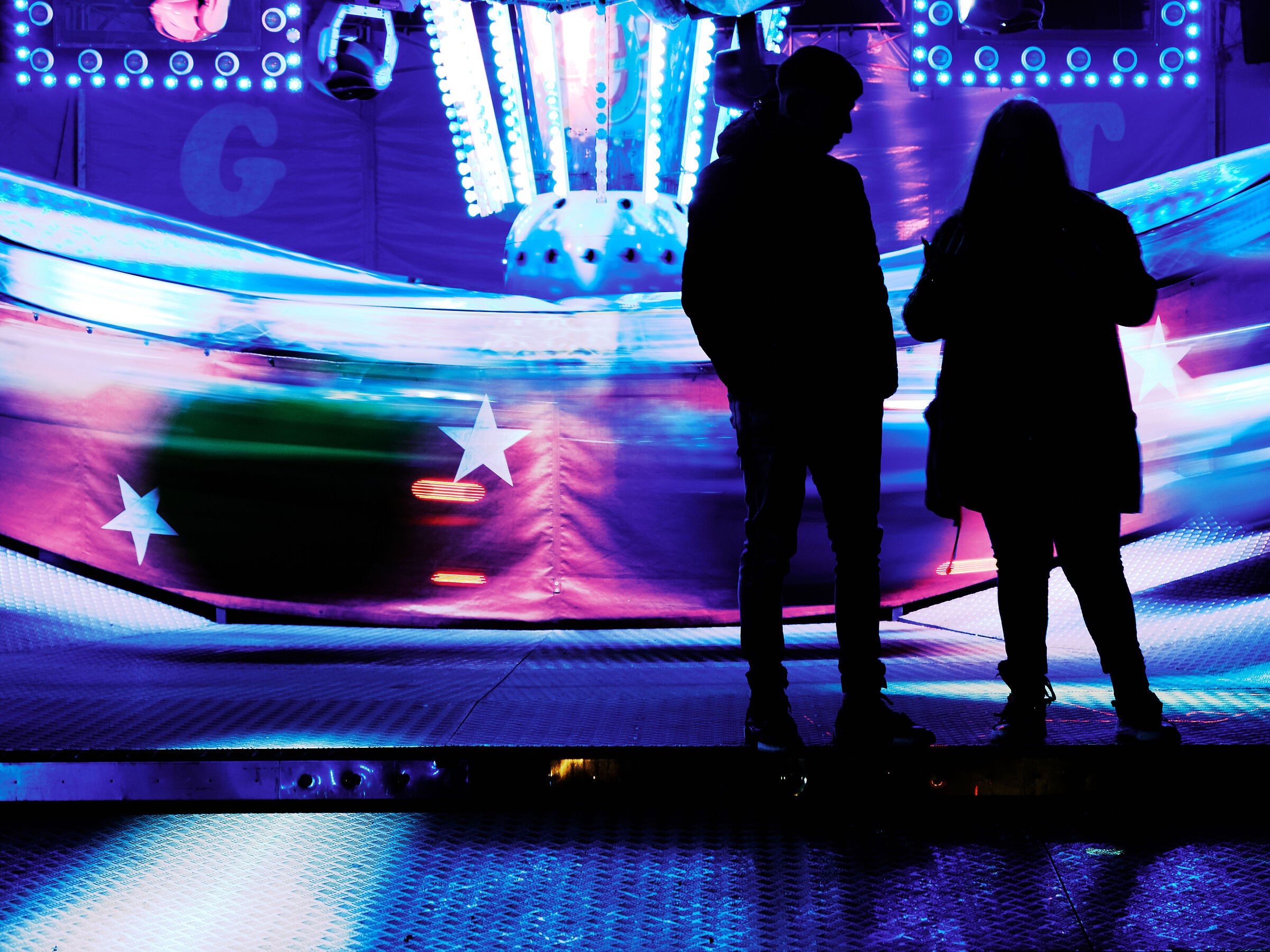 The lights of the Luna Park