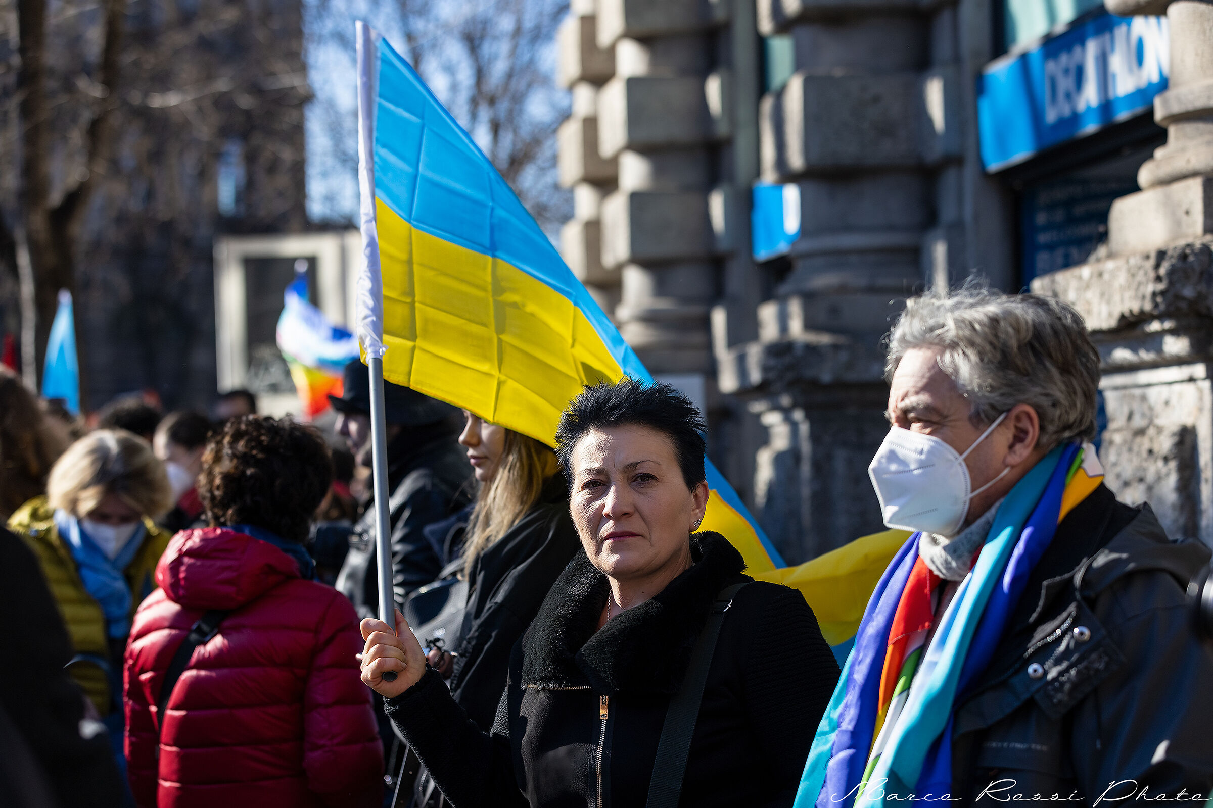 Manifestazione pro Ucraina Milano