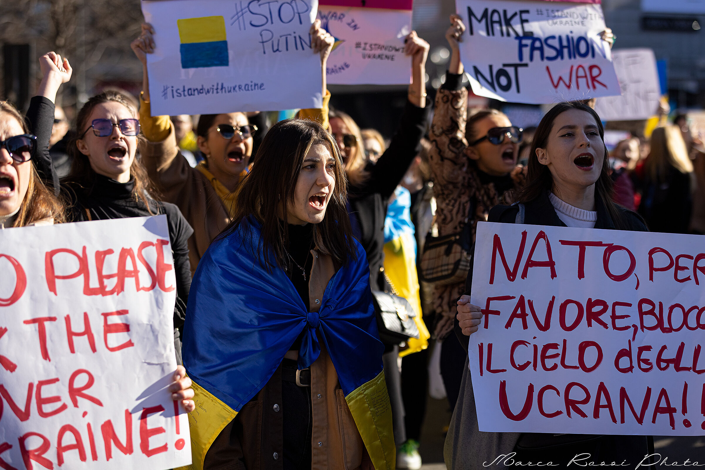 Manifestazione pro Ucraina Milano