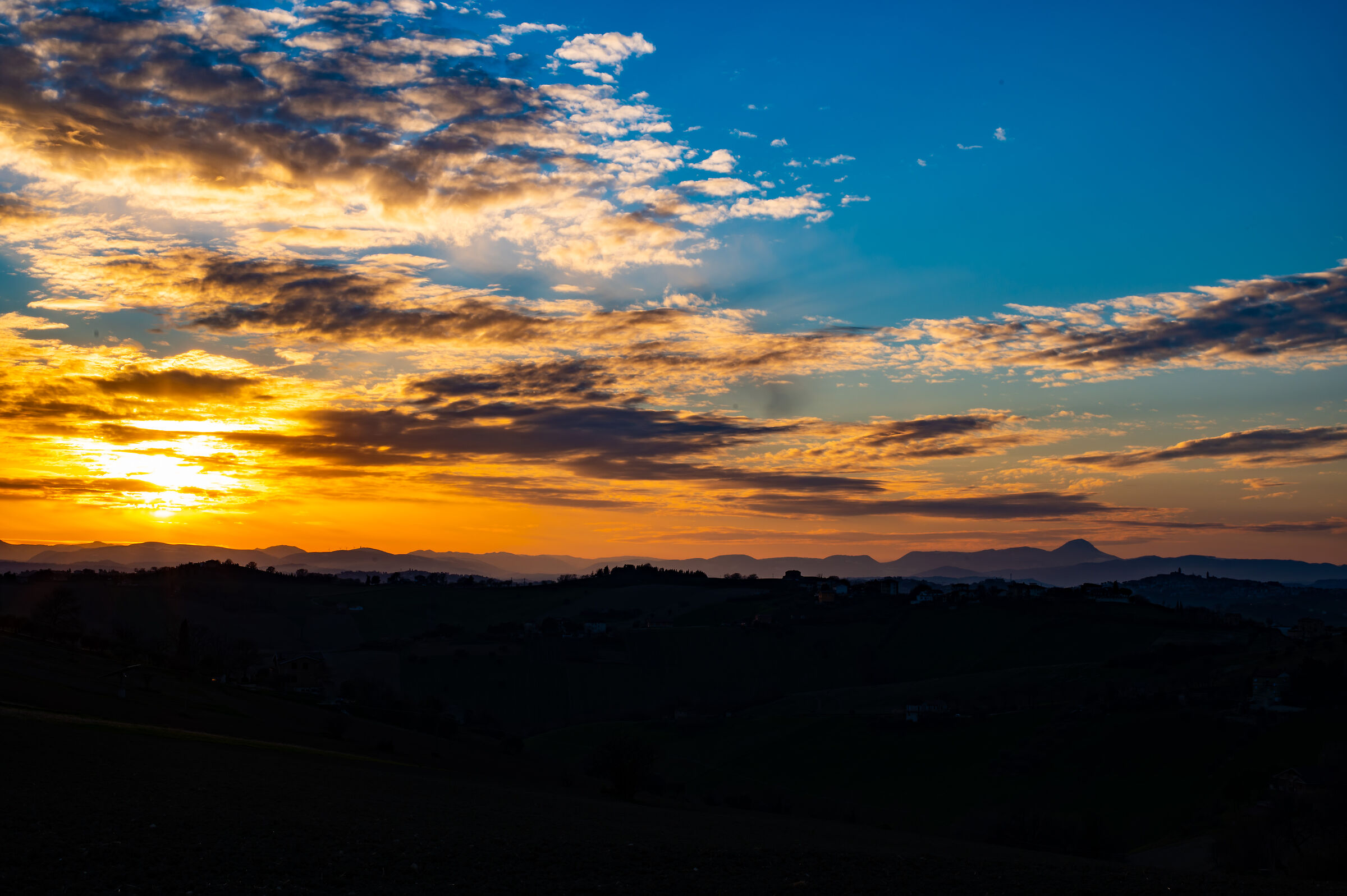 Sunset on San Vicino