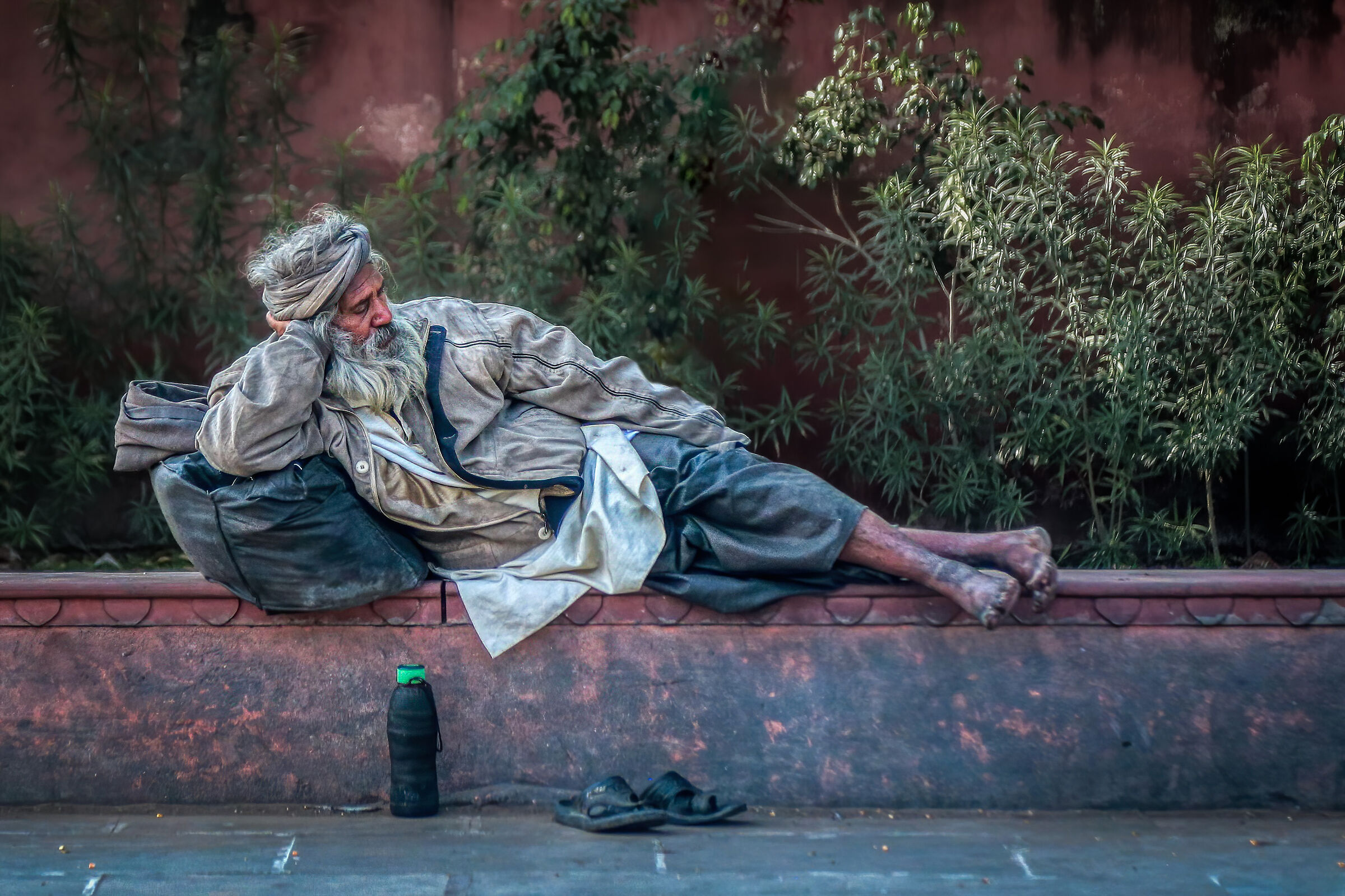 Gentleman of the road resting