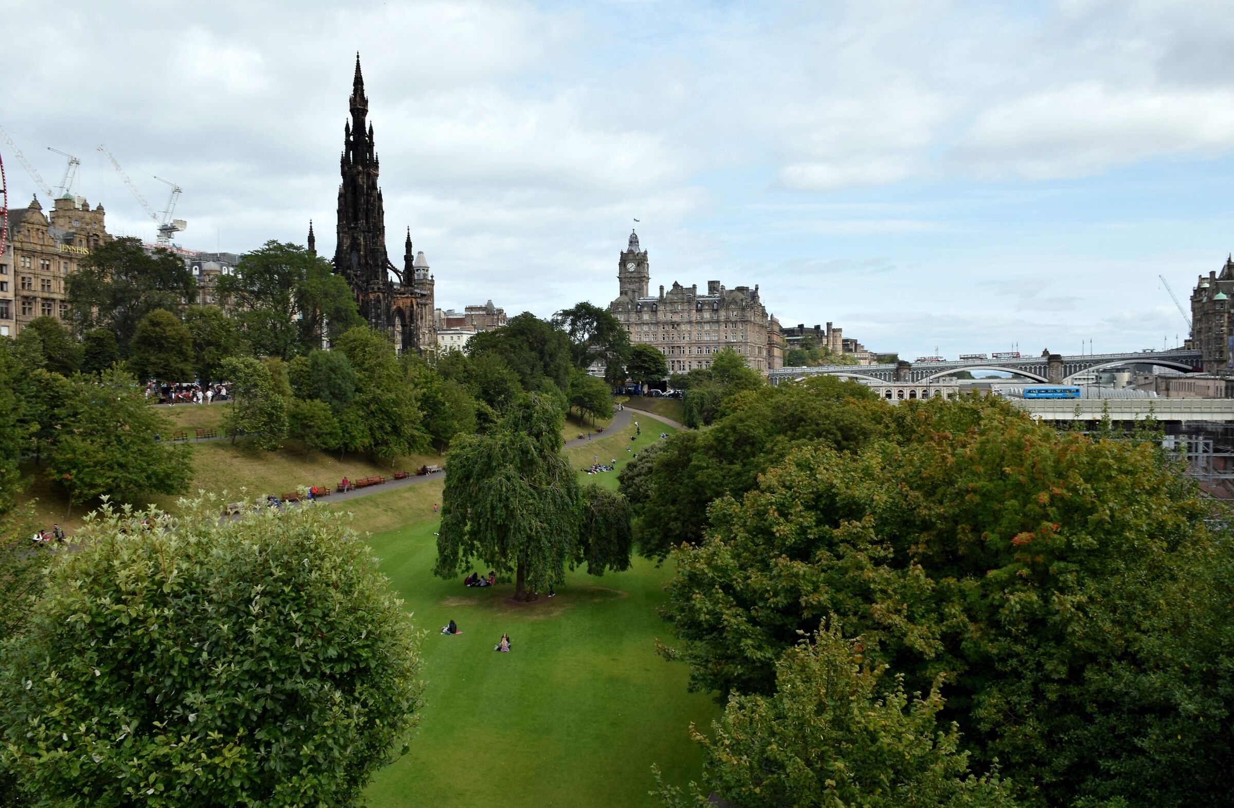 Edinburgh "View from the Scottish National Gallery"