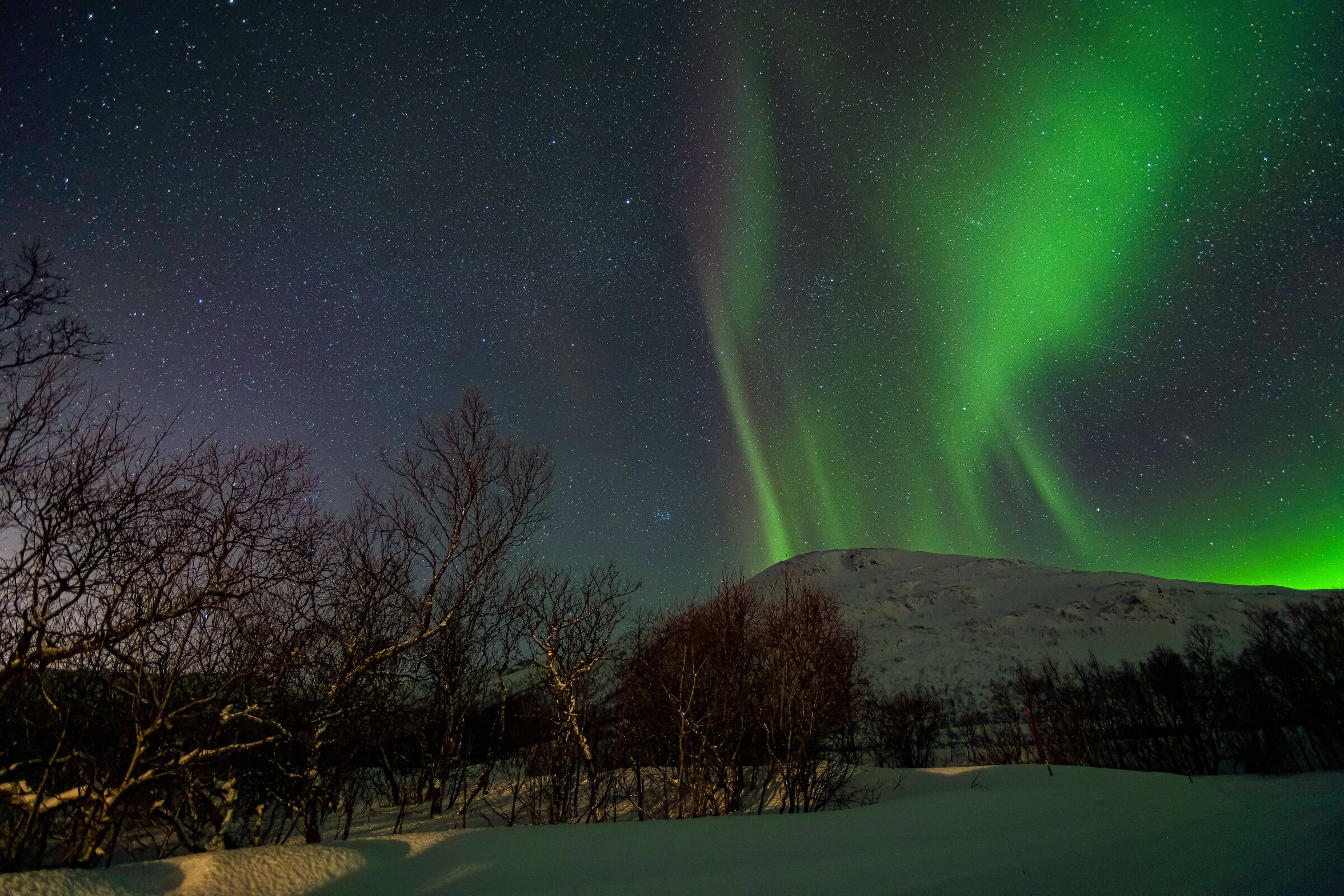 aurora boreale fjell
