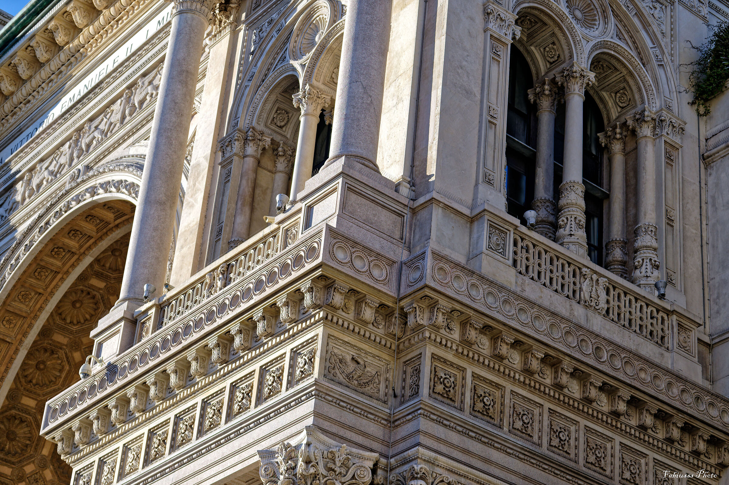 Dettaglio galleria Vittorio Emanuele