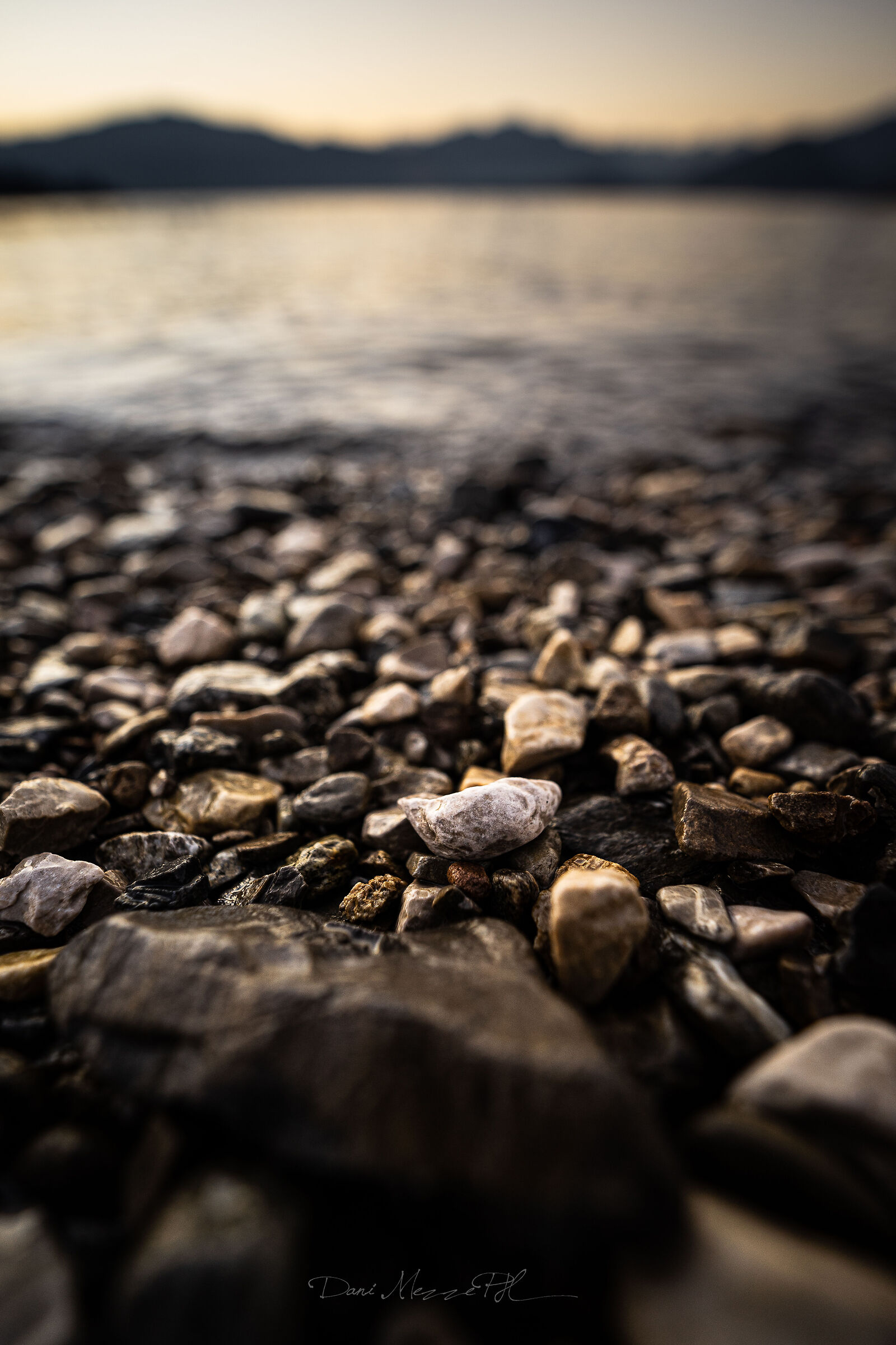Sunset over the lake