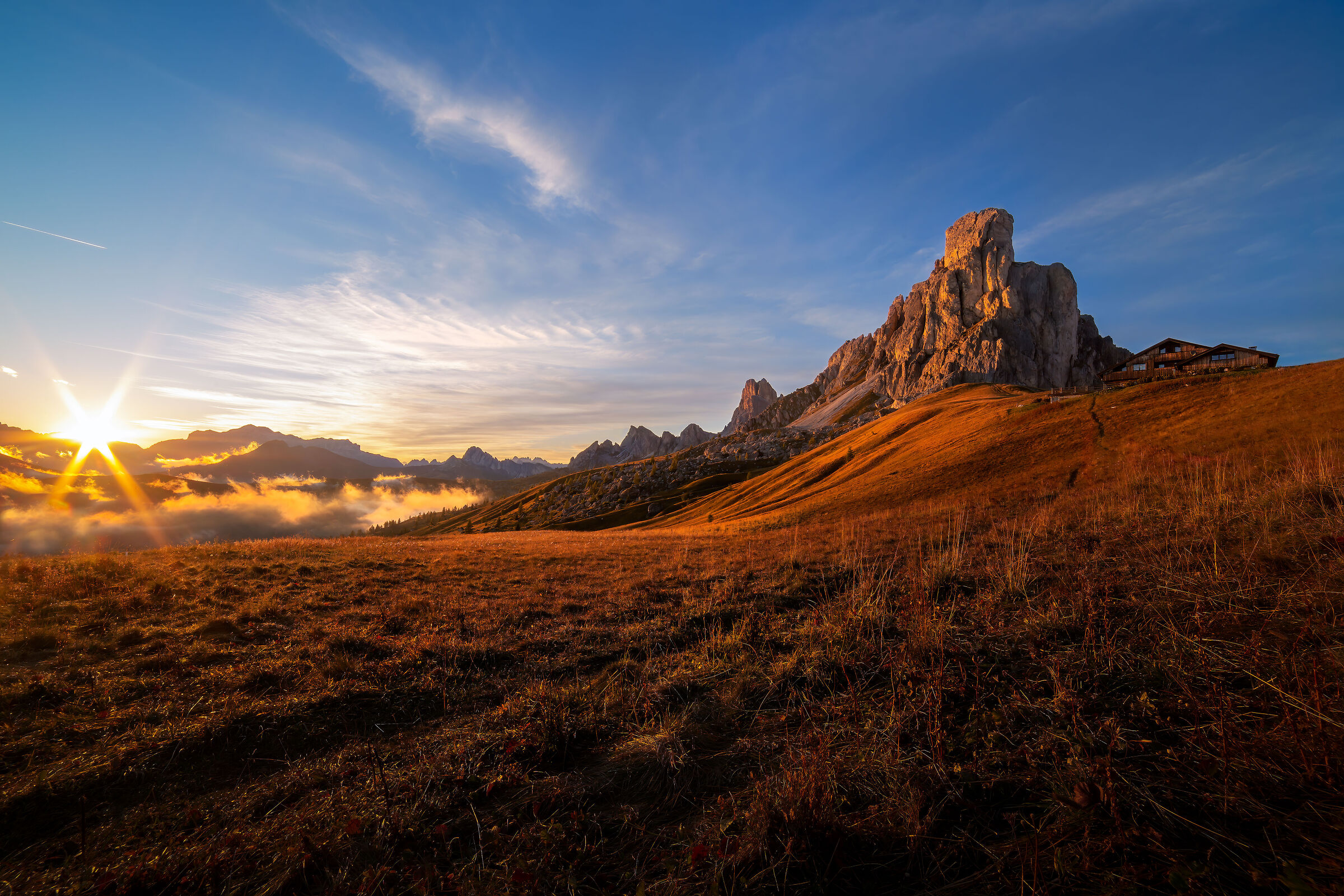 Sunset on the Giau
