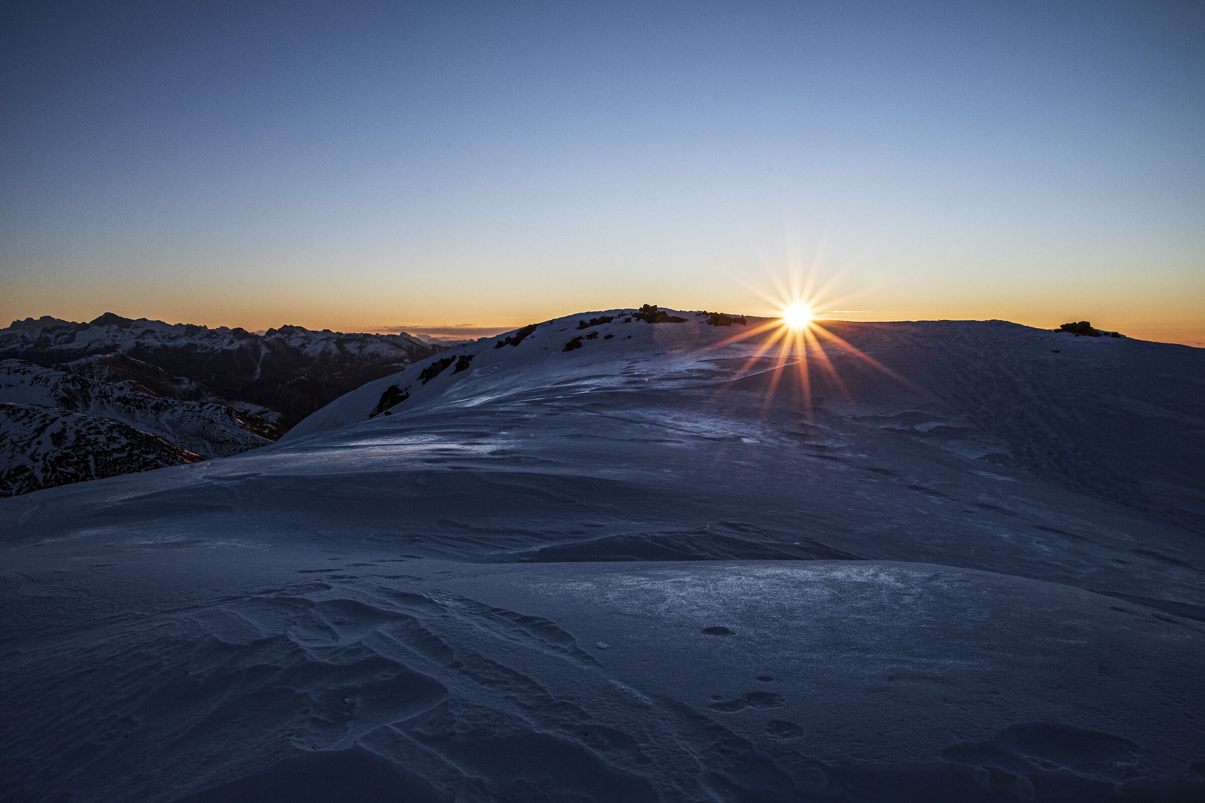 Sunrise from the Fravort Bivouac