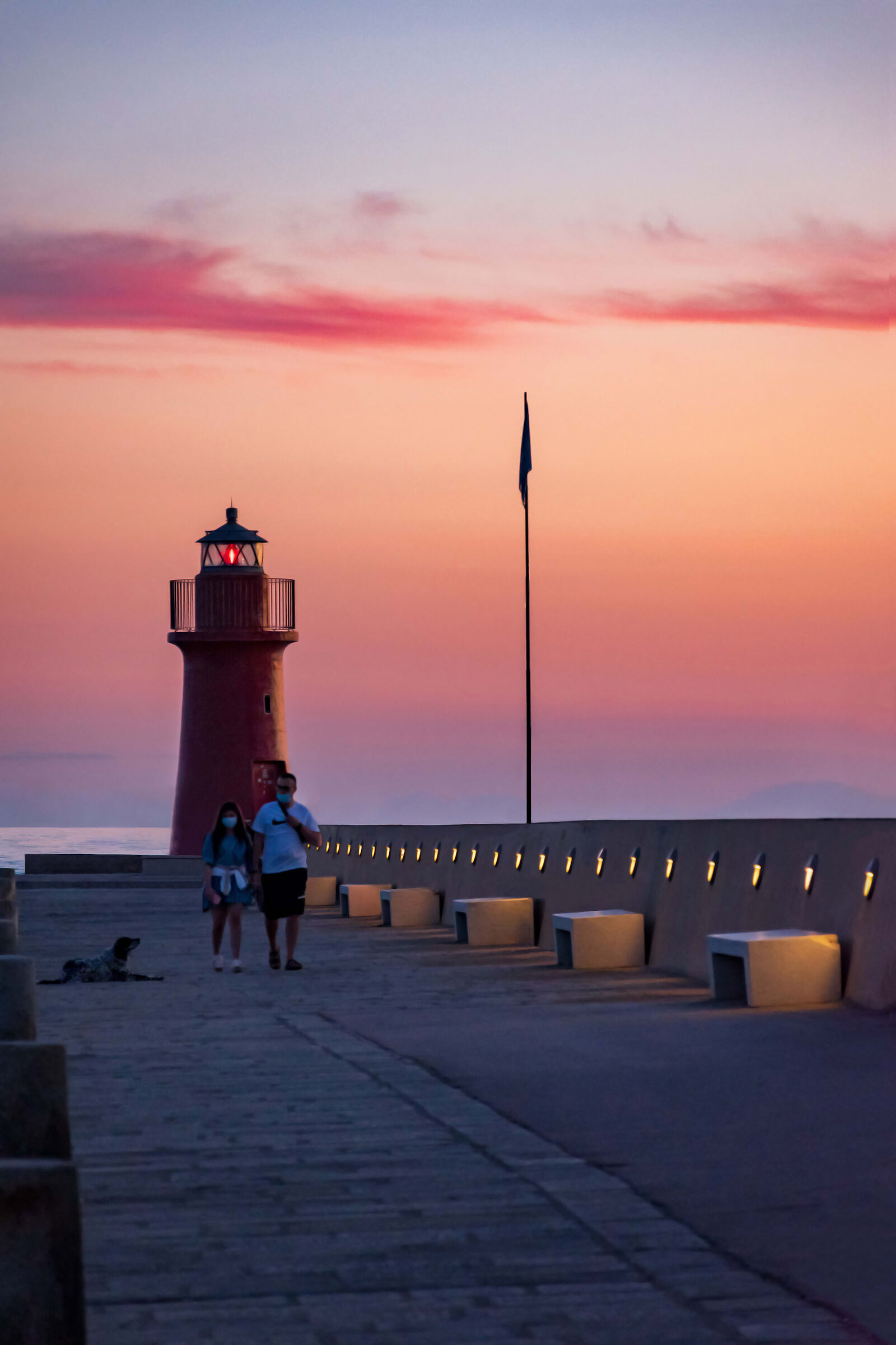 The lighthouse at sunset The lighthouse at sunset The lighth...