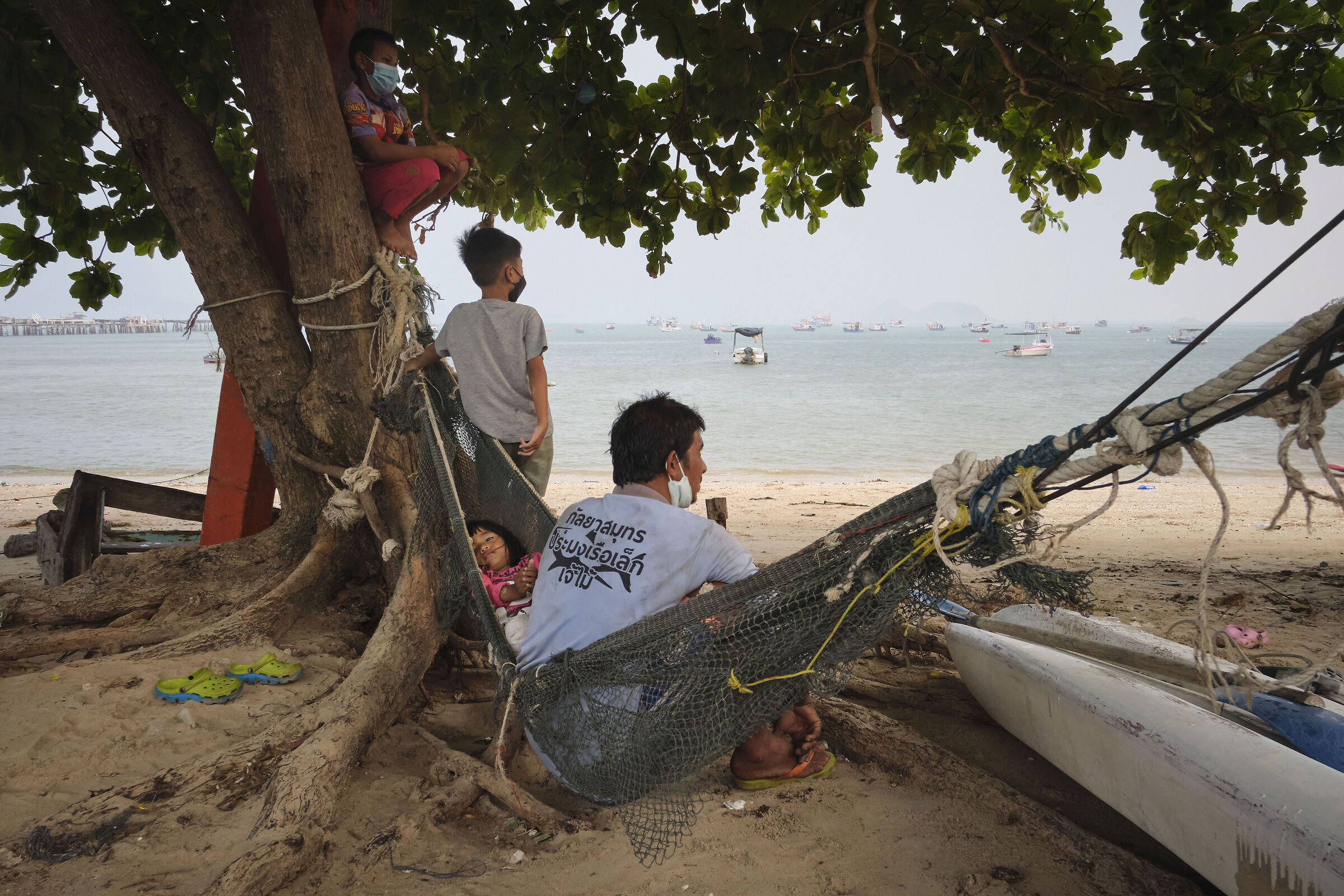 In the fishermen's beach