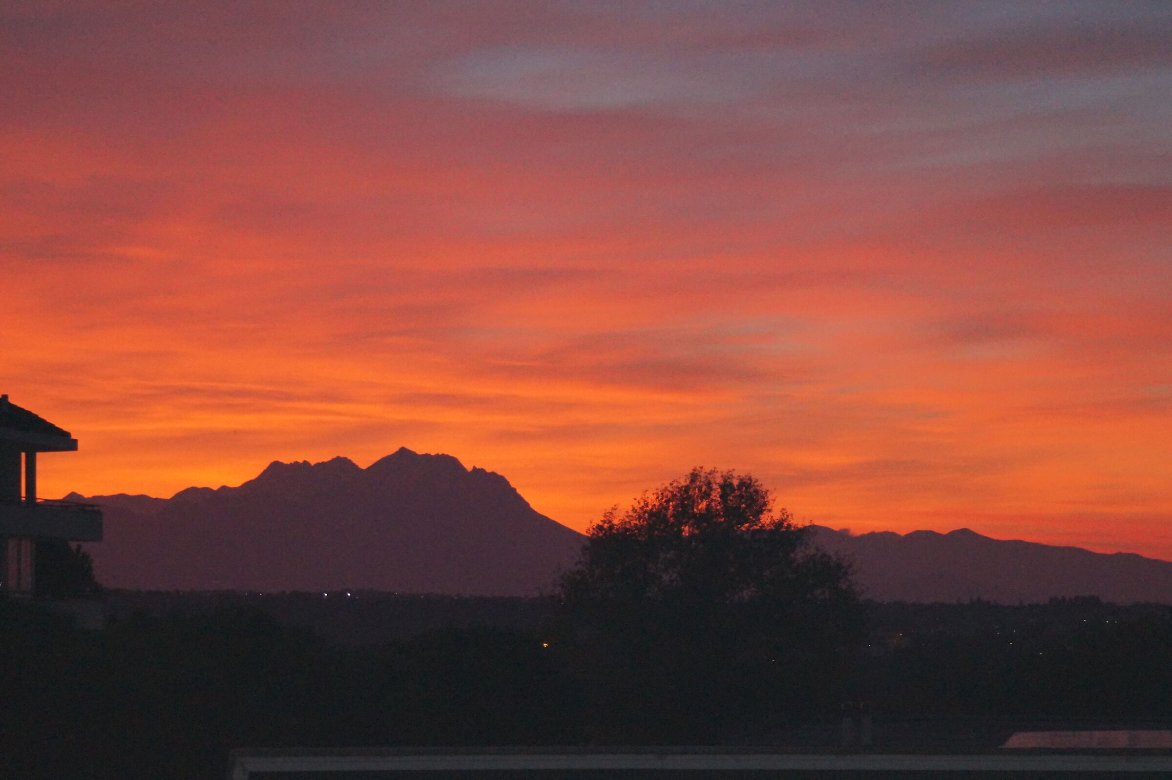 tramonto sul Gran Sasso d' Italia