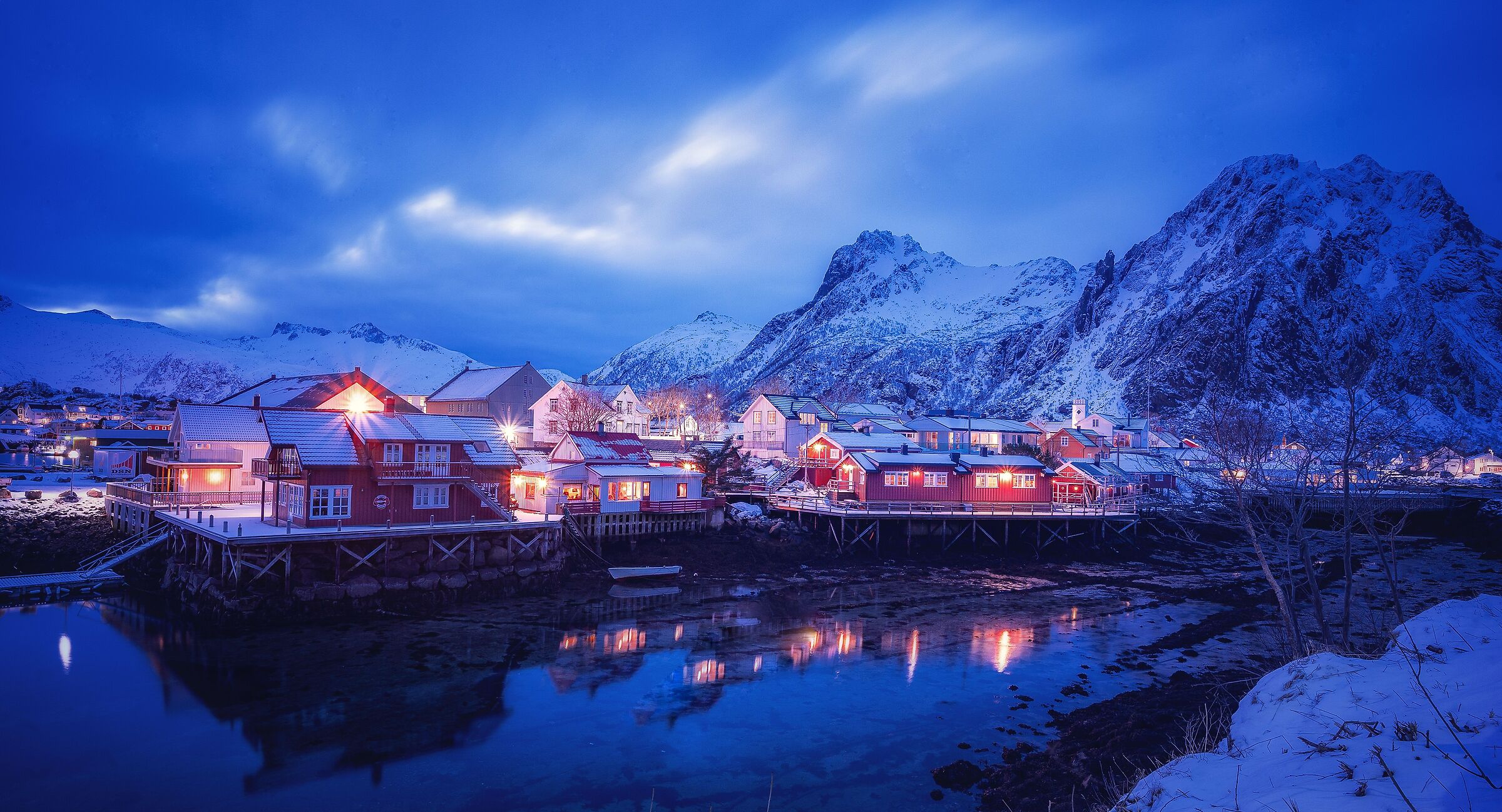 Svolvaer at blue time