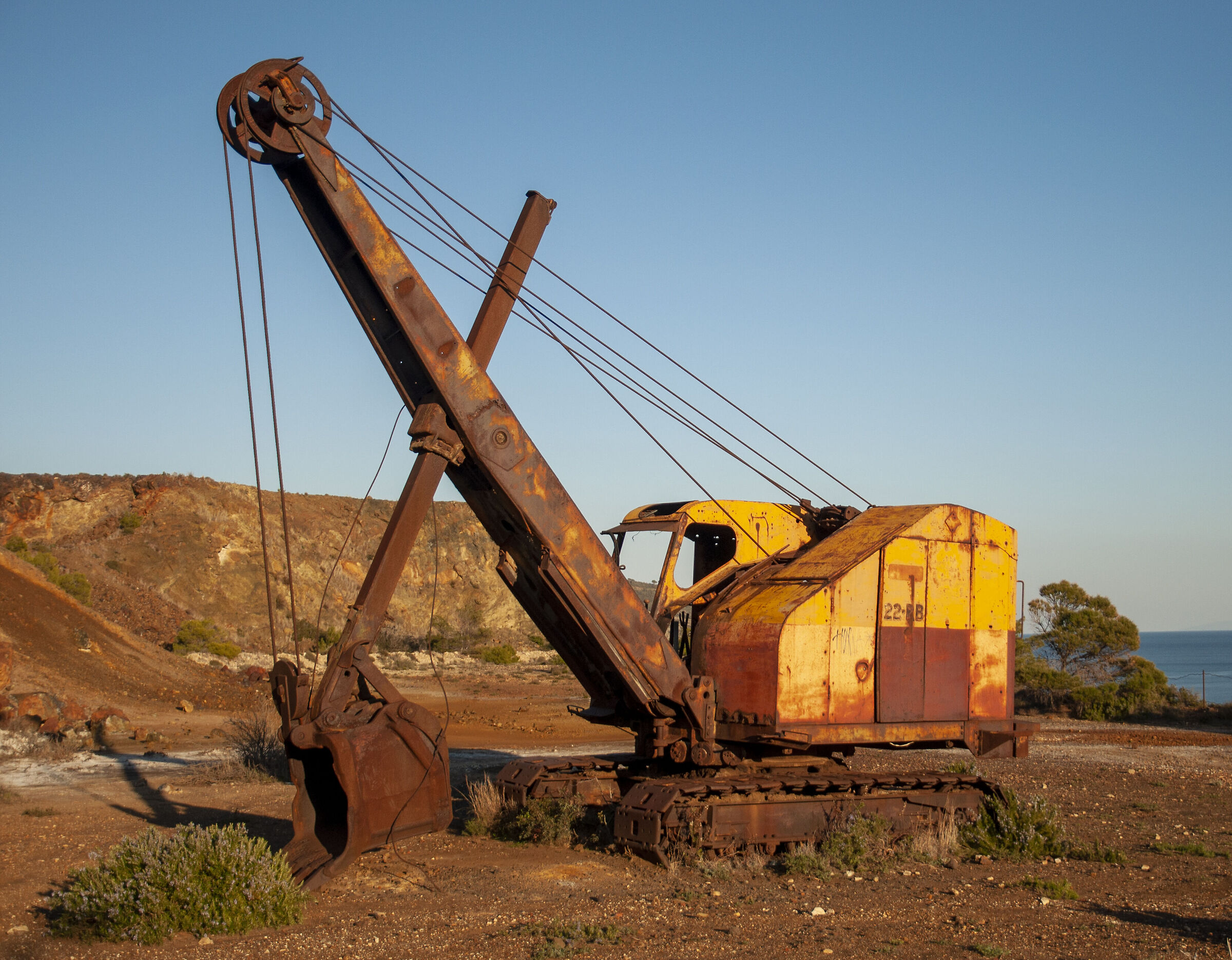 Excavator in the Geneva Iron Mine