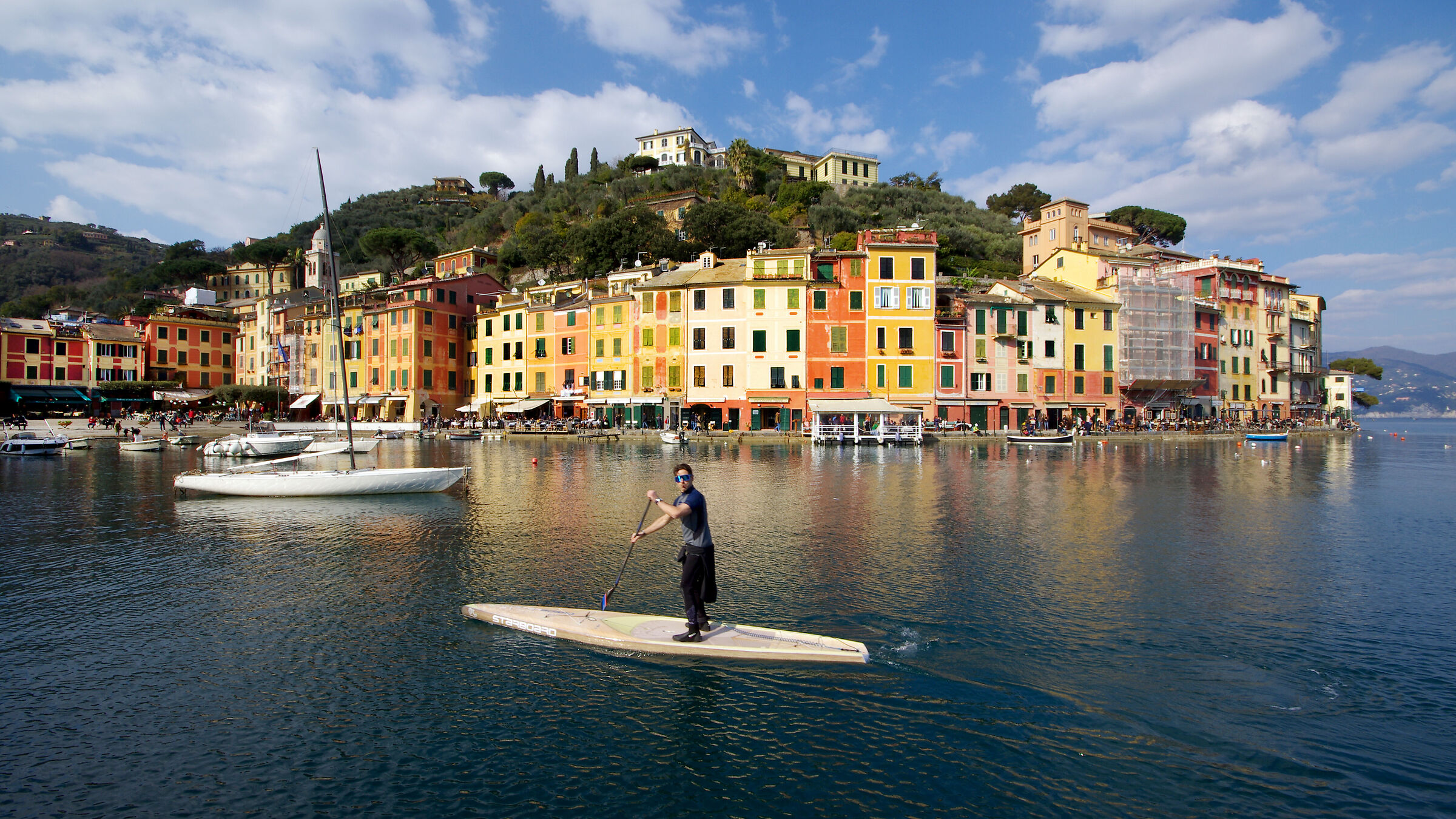 Pagaiando a Portofino