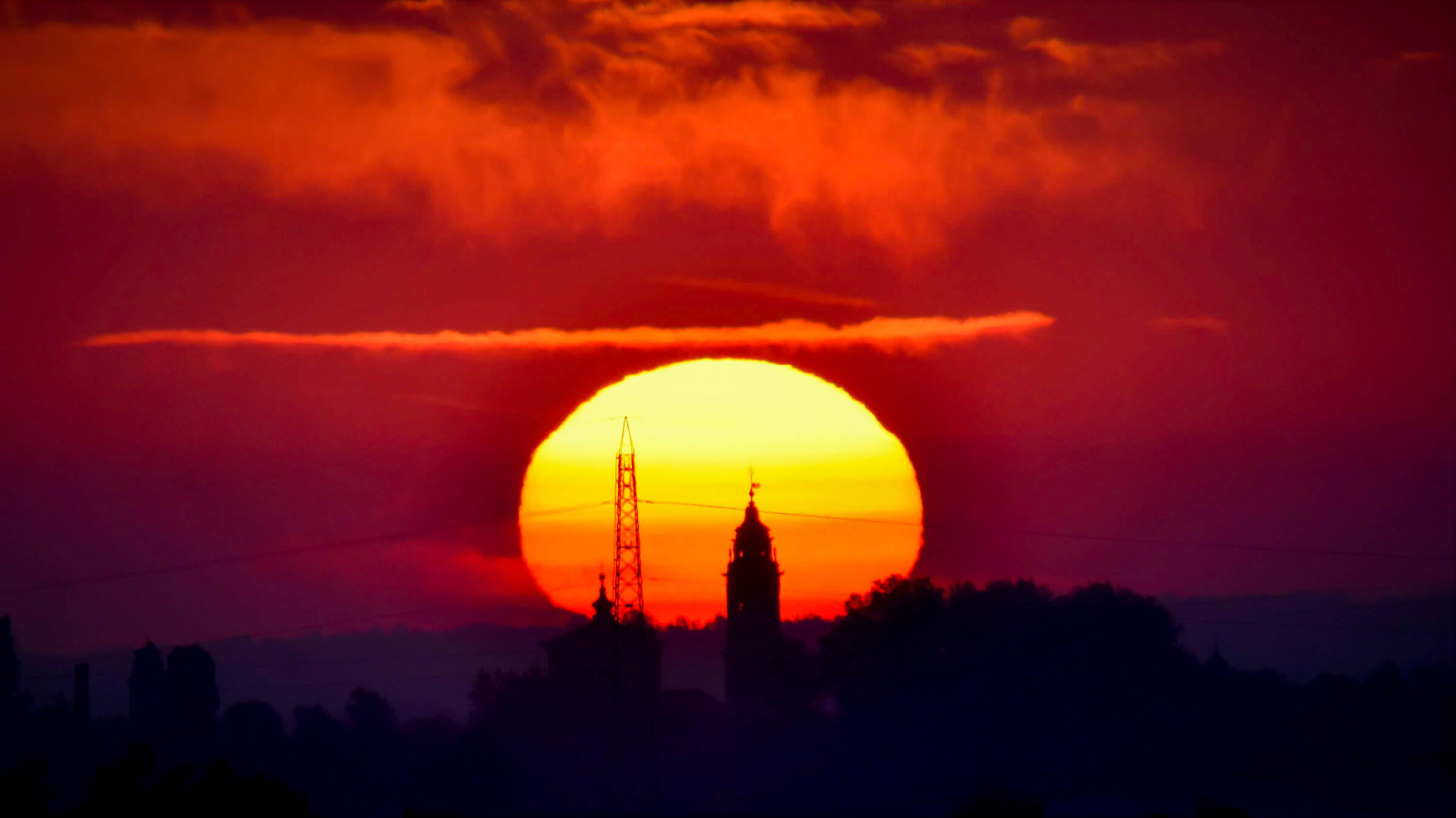 Chiesa di Racconigi vista da Murello 6km