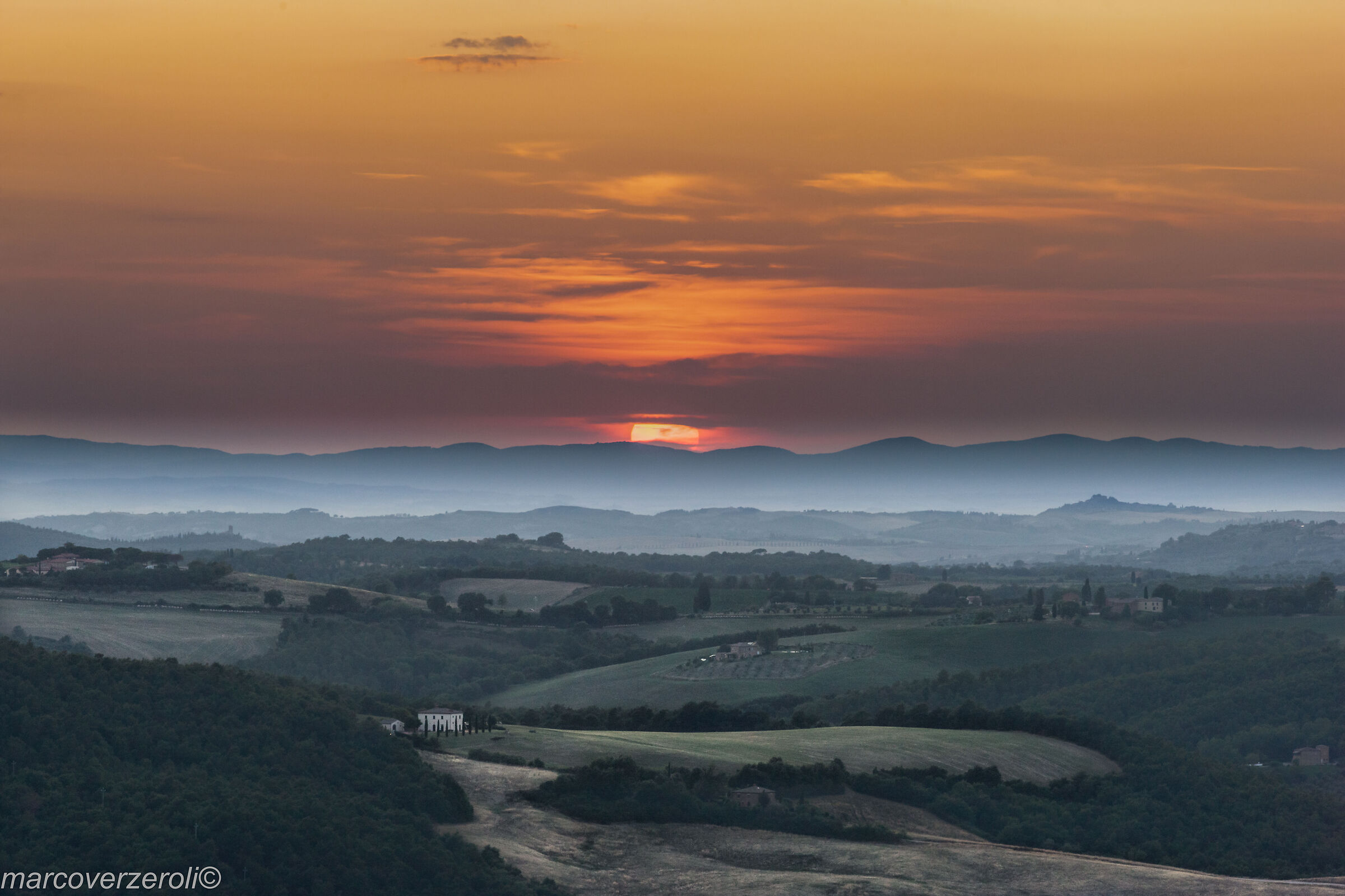 Un tramonto da Montepulciano
